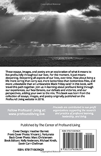 Profound Living: Inspirational Essays, Stunning Images & Heartfelt Poetry for Self-Reflection & Personal Growth