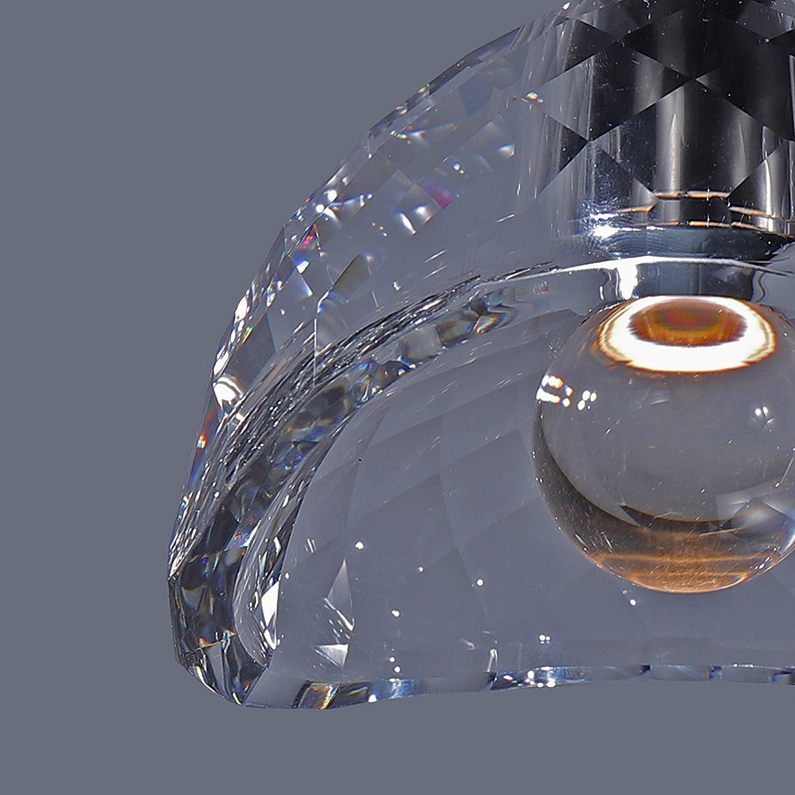Latham Modern Glass Pendant Light - Elegant Hanging Chandelier for Kitchen Island, Dining Room & Bedroom Lighting