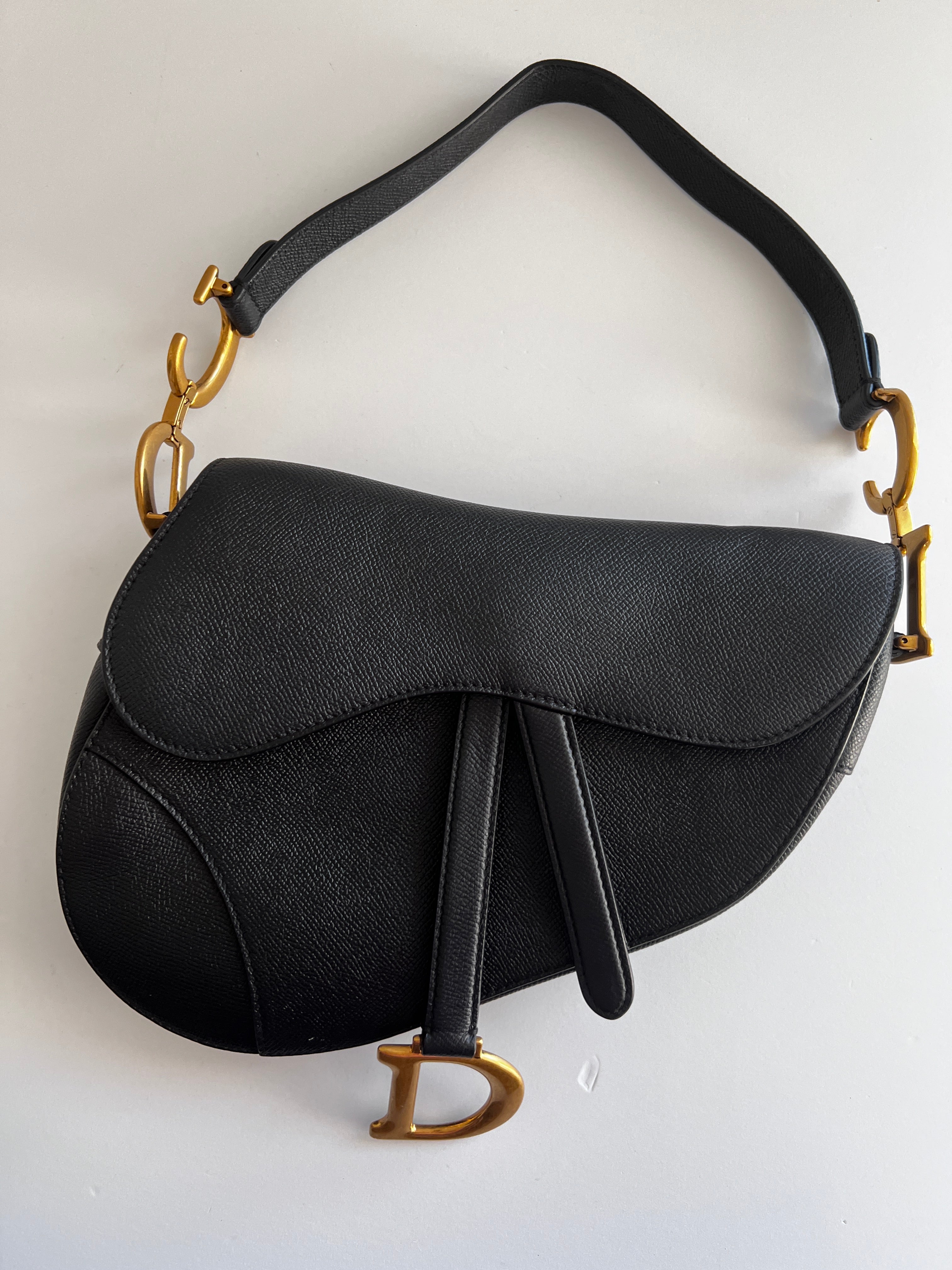 Dior Saddle Bag in Grained Leather - Luxury Handbag for Women | Perfect for Everyday Use, Parties & Special Occasions