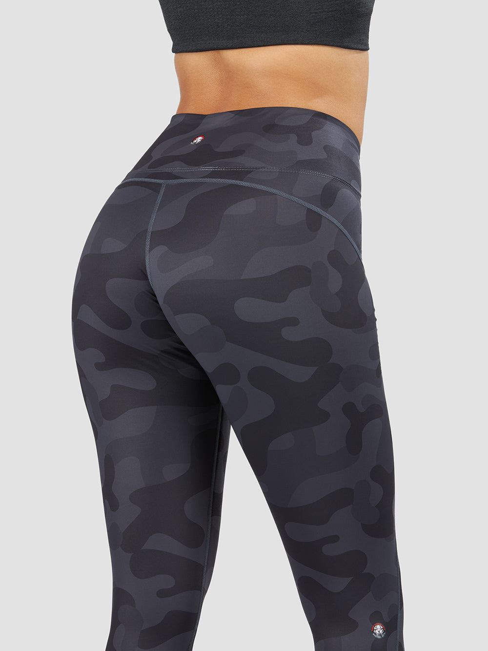 High-Waisted Power Leggings with Camo Print - Women's Workout Leggings for Yoga, Running & Gym - Comfortable & Stretchy Fitness Tights