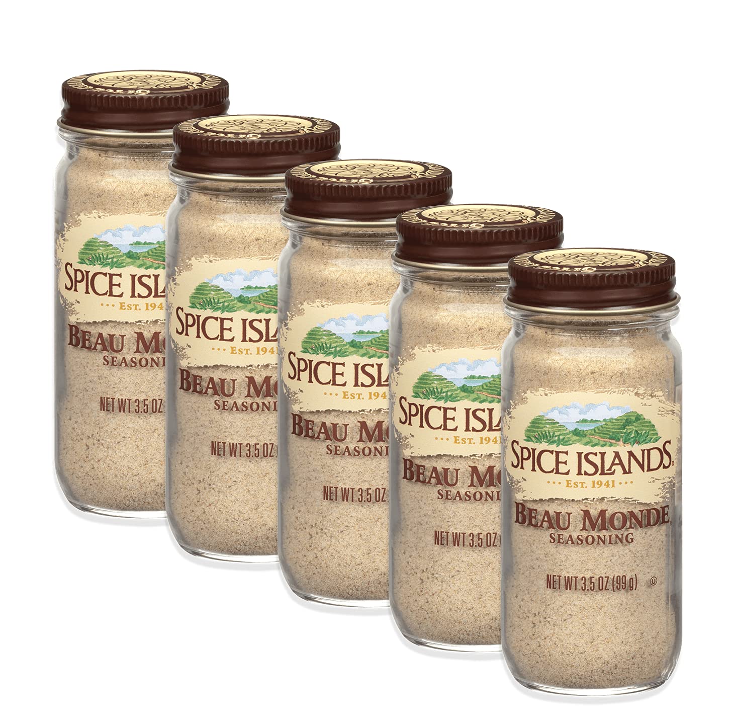 Island Spice Beau Monde Seasoning - 3.5 oz | Premium All-Purpose Seasoning Blend for Meats, Vegetables & Soups | Perfect for Grilling, Roasting & Everyday Cooking