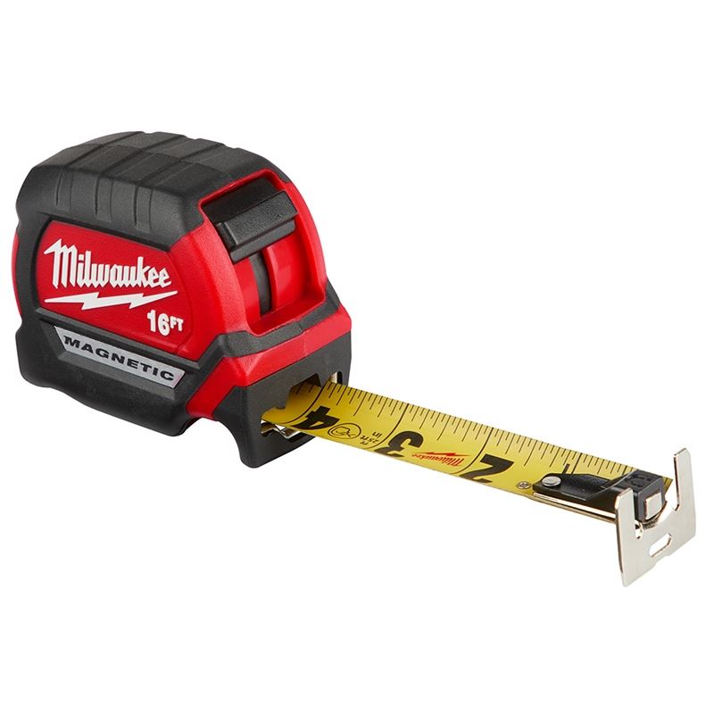 16Ft Compact Magnetic Tape Measure - Heavy Duty Retractable Measuring Tool for Construction, DIY, Sewing & Home Improvement Projects