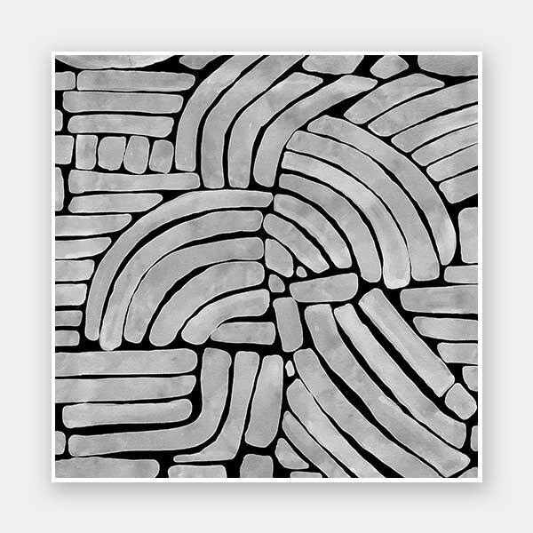 Arching Echoes Unframed Art Print - Modern Abstract Wall Decor for Living Room, Bedroom & Office - Perfect for Home & Office Decor