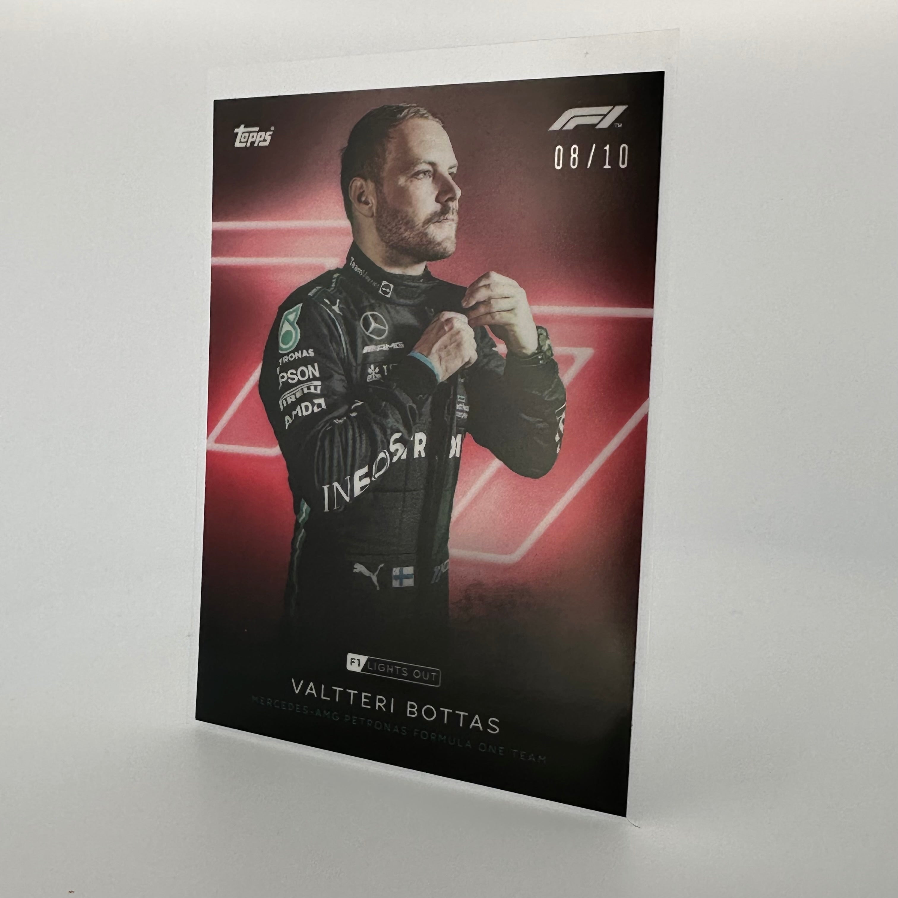 Valtteri Bottas 2021 F1 Red Parallel Racing Driver Card - Collectible Memorabilia for Motorsport Fans & Trading Card Enthusiasts (Perfect for Display, Gifts, or Card Collections)