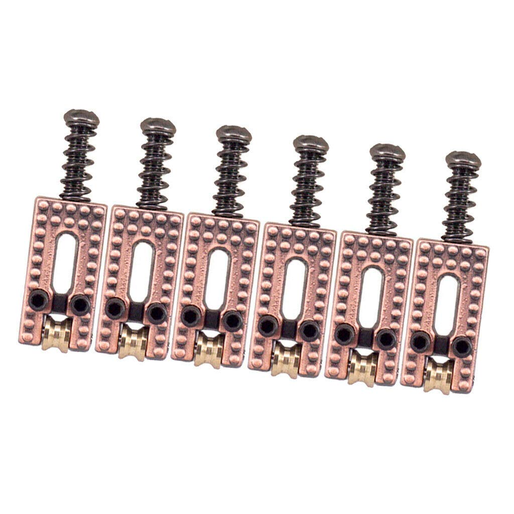 12pcs Electric Guitar Tremolo Bridge Roller Saddle Set for ST TL Guitars - Replacement Parts for Smooth String Action & Enhanced Playability - Perfect for DIY Guitar Repair & Upgrades