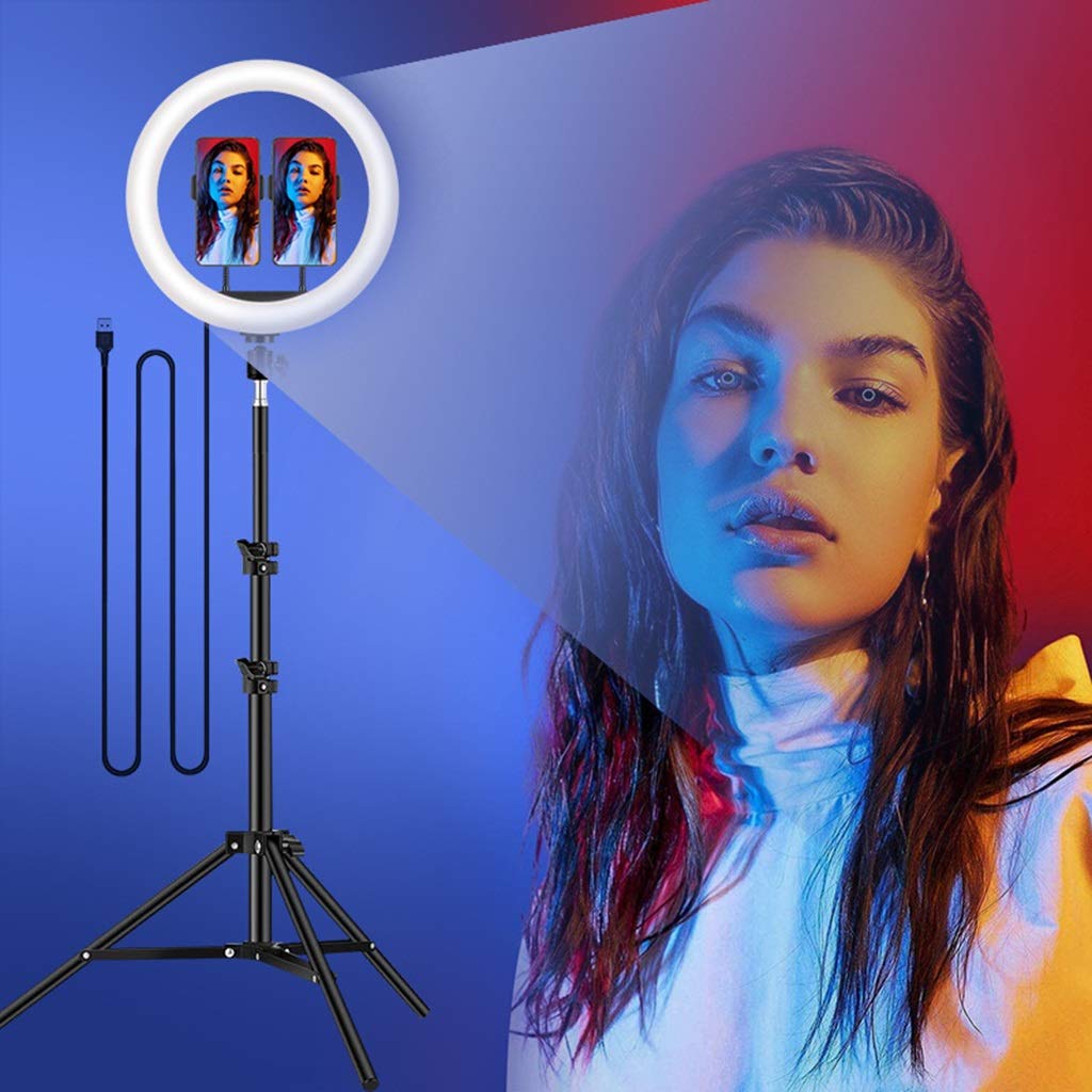 QFFL Professional RGB Ring Light with Tripod Stand & Phone Holder - 18