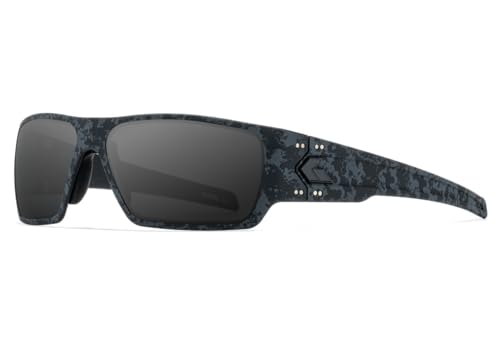 Graffiti Camo With Black Logo - Smoke Polarized