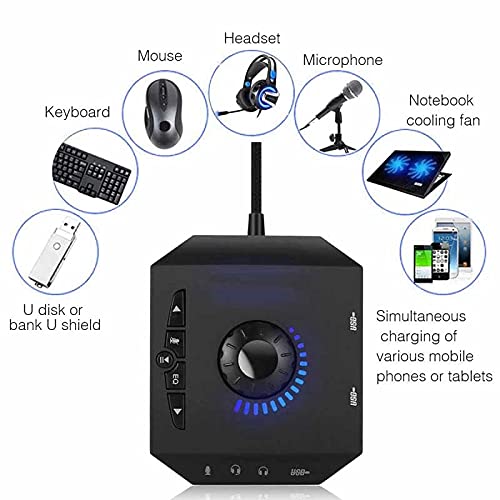 7.1 USB External Sound Card for PC & Laptop - Professional Audio Adapter Converter with Virtual Surround Sound | Perfect for Gaming, Streaming & Music Production