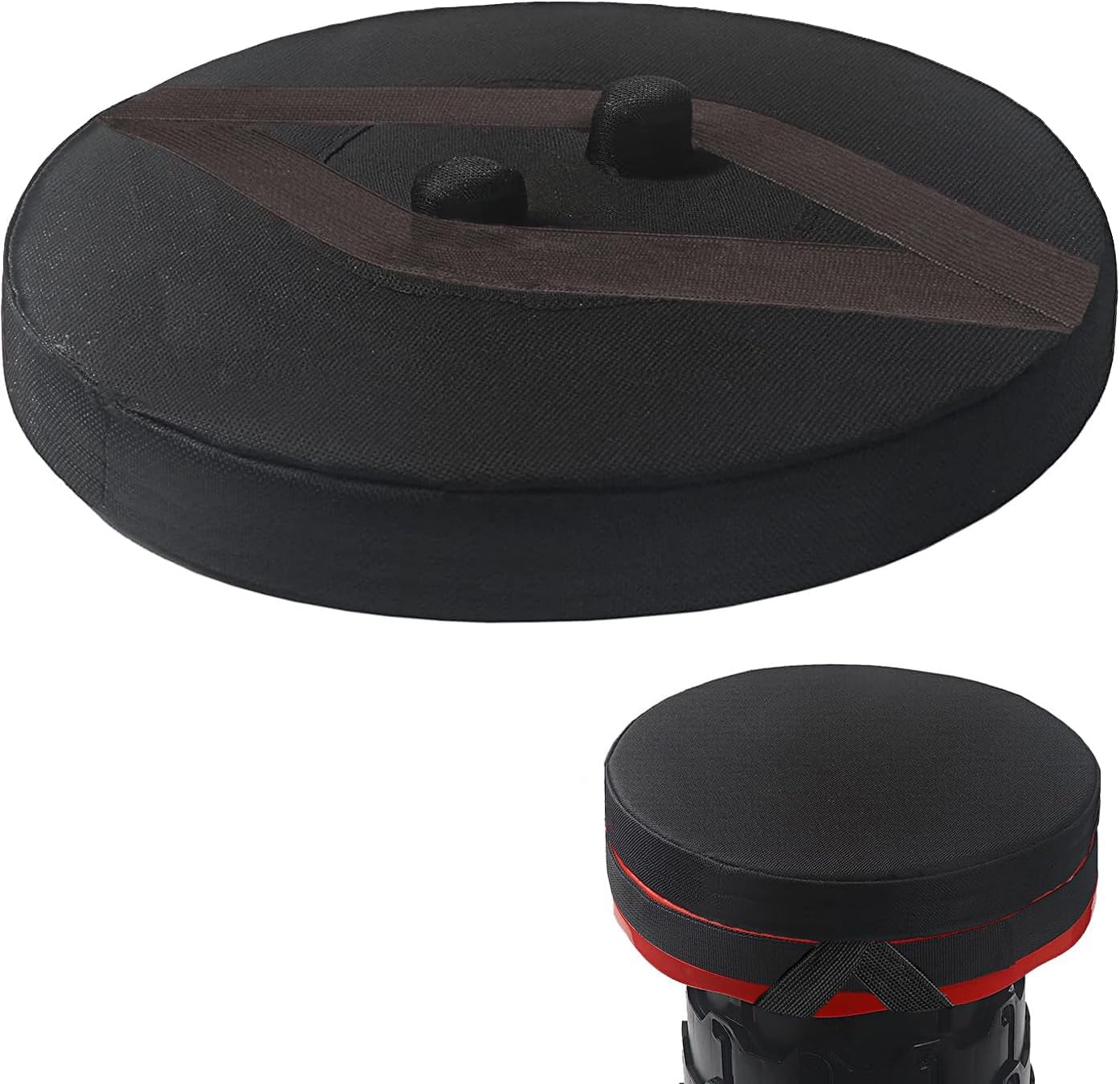 Premium Thick Memory Foam Seat Cushion for Telescopic & Folding Stools - Extra Comfort Support for Retractable Round Stools - Perfect for Camping, Outdoor Events & Home Use (Cushion Only)