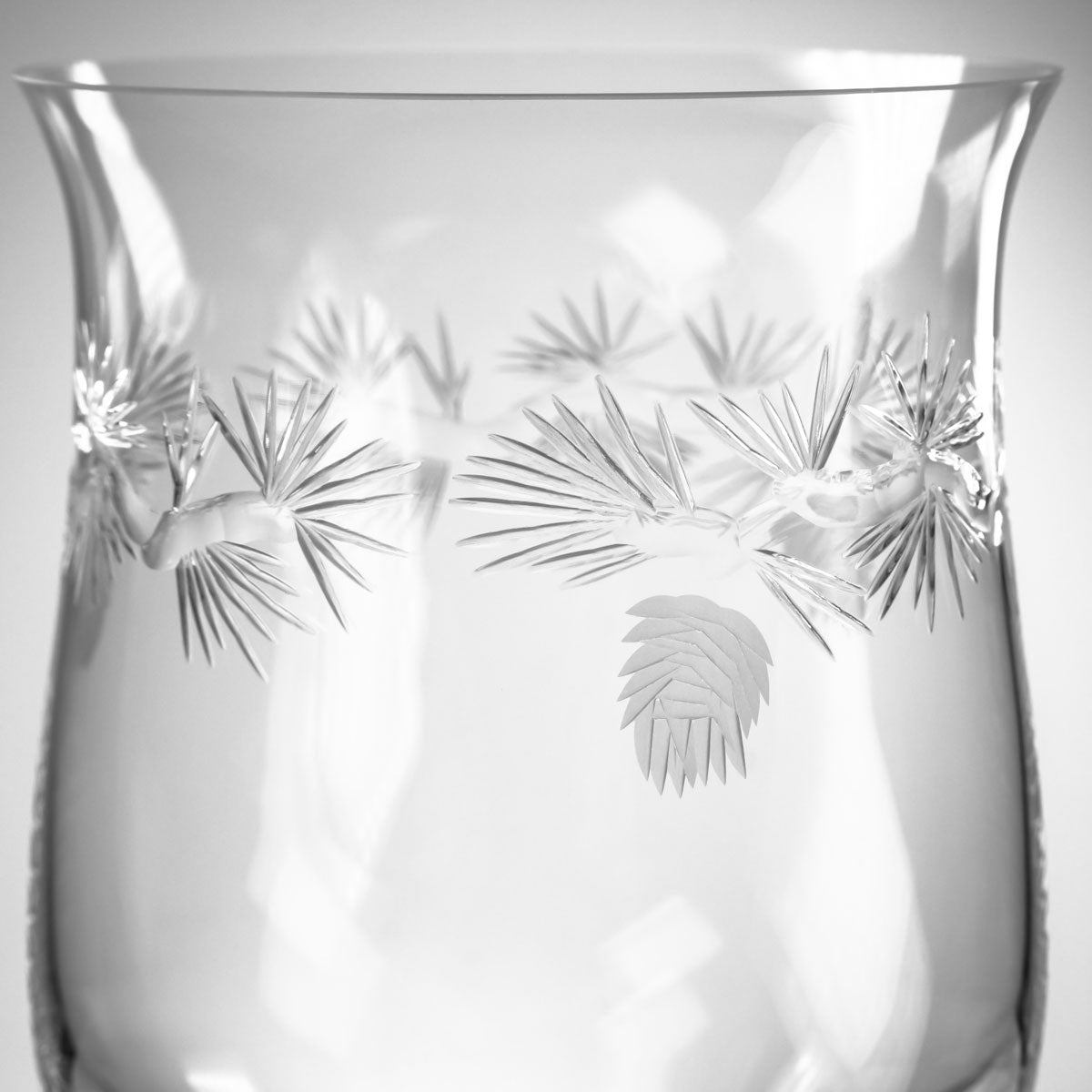 Elegant Icy Pine Scented Candle Hurricane Shade - Perfect for Christmas Decor, Winter Home Fragrance & Cozy Holiday Ambiance