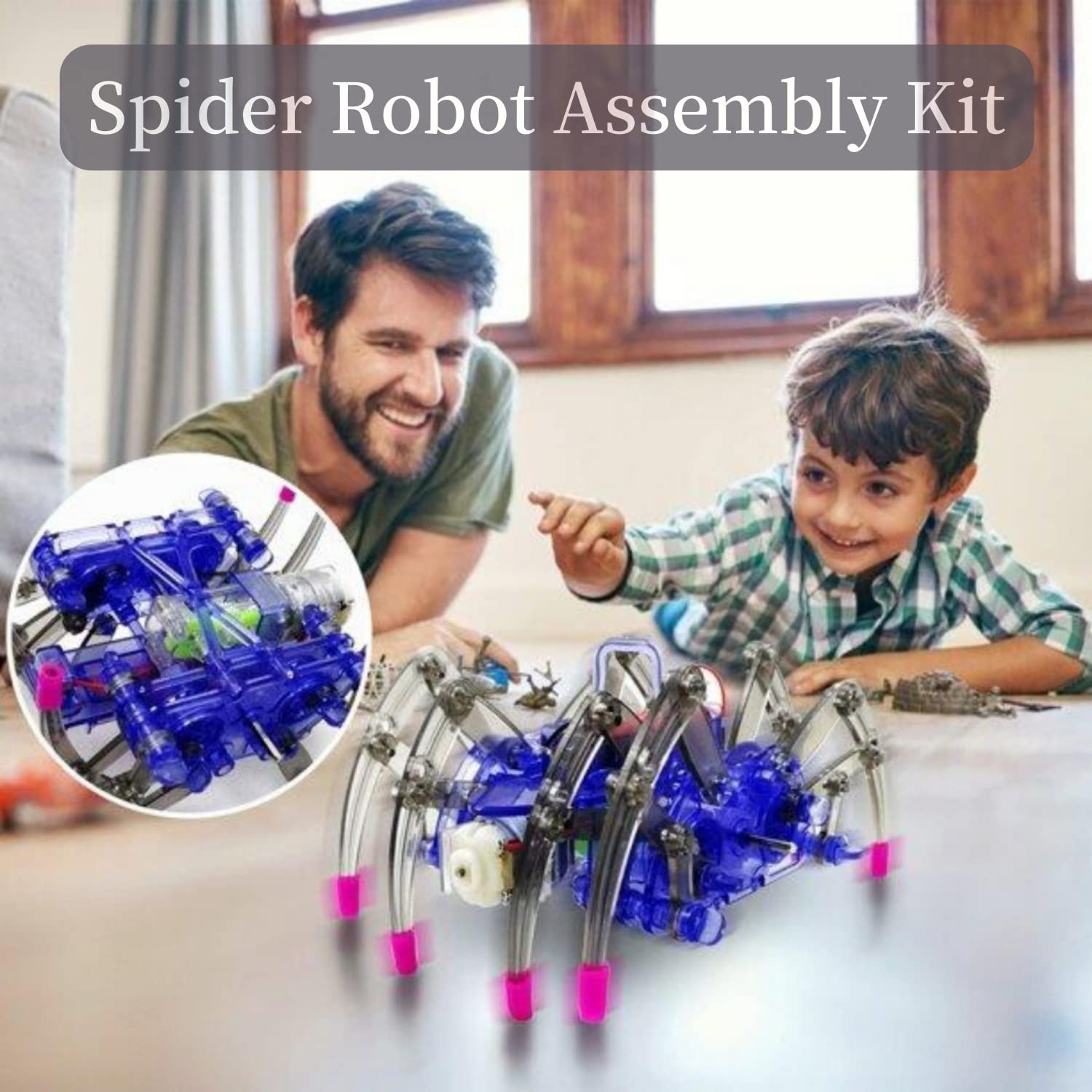 DIY Spider Robot Building Kit - STEM Educational Science Toy for Kids, Assemble Your Own Robotic Spider - Perfect for STEM Learning, Science Projects & Creative Play