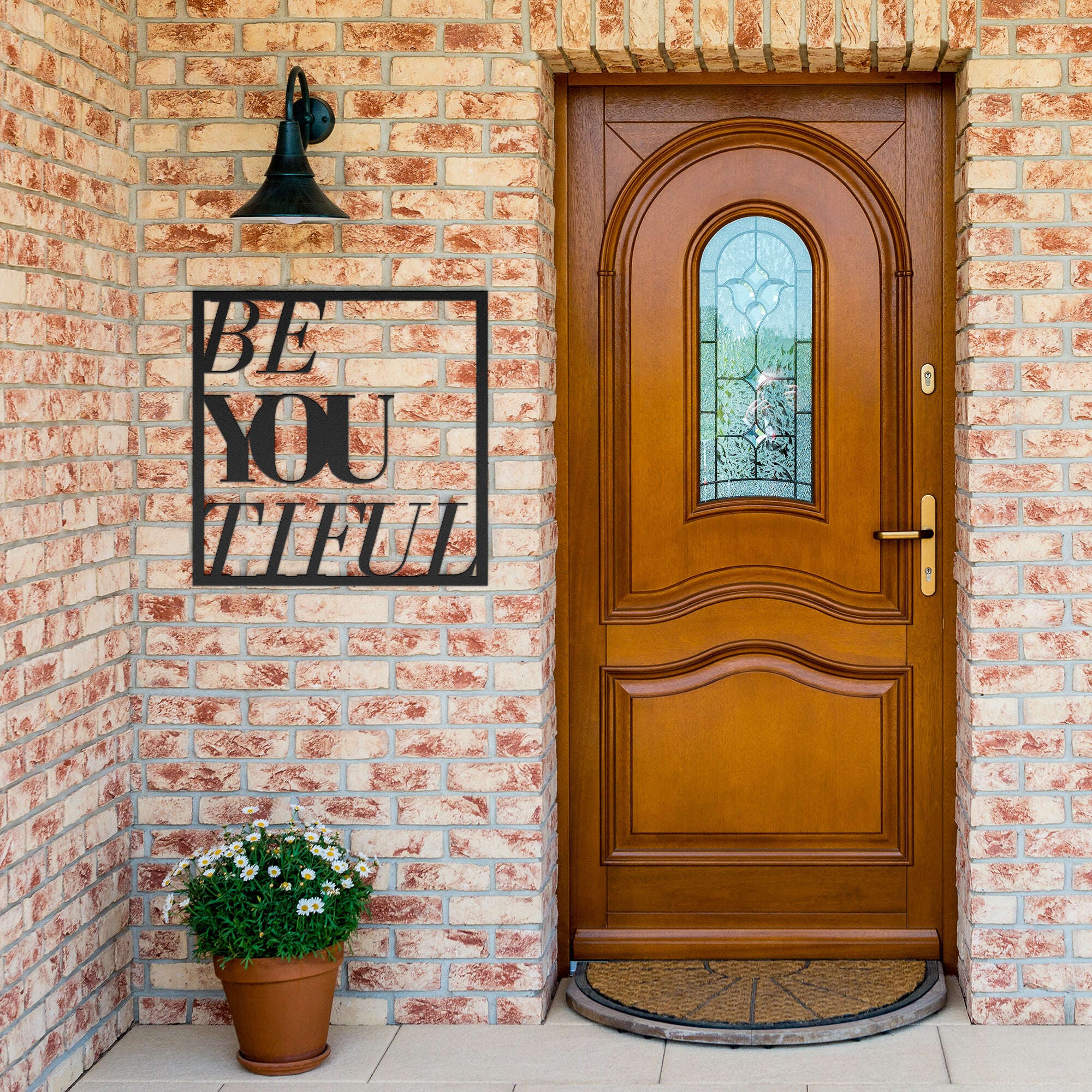 Empowering Steel Metal Wall Art - Inspirational Gift for Friends, Home & Office Decor - Perfect for Indoor & Outdoor Spaces