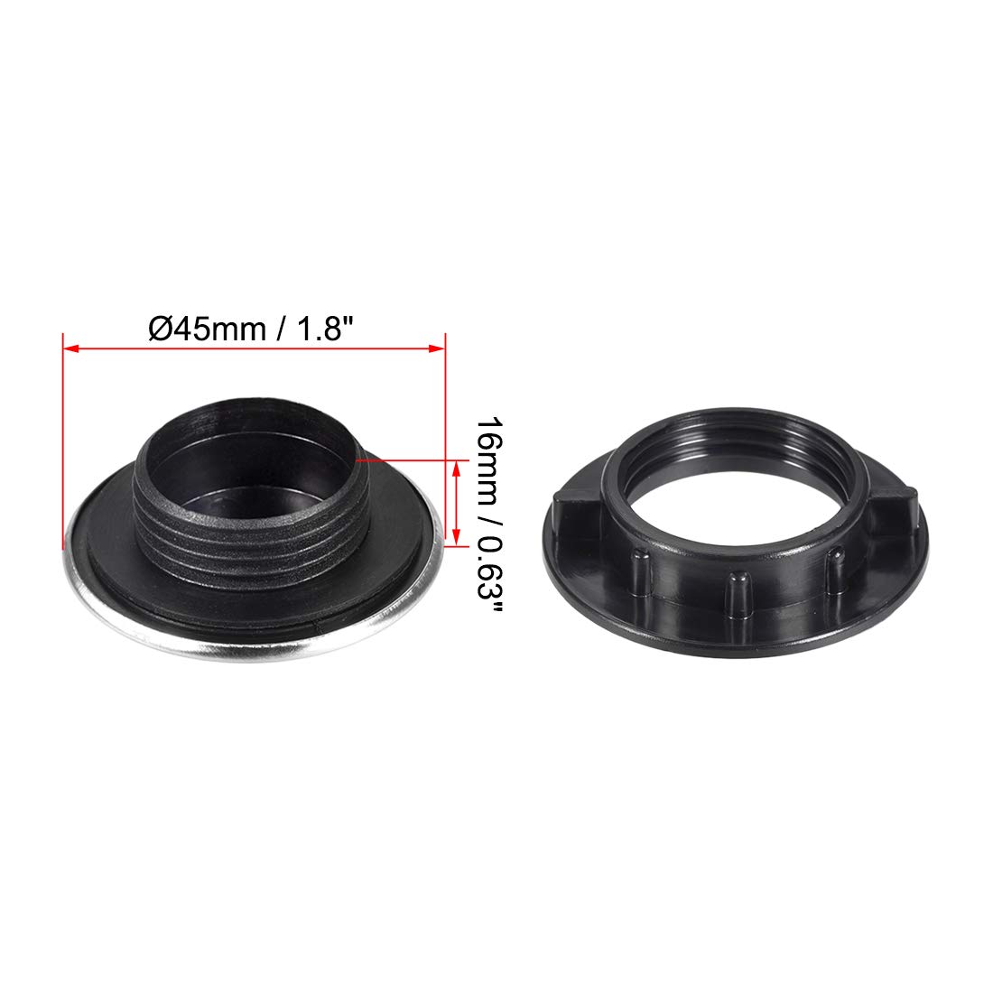 Stainless Steel Faucet Hole Cover for 1.2-1.6 Inch Sink - 2 Pack Kitchen Sink Tap Hole Plugs - Perfect for Bathroom, Kitchen & RV Sink Maintenance