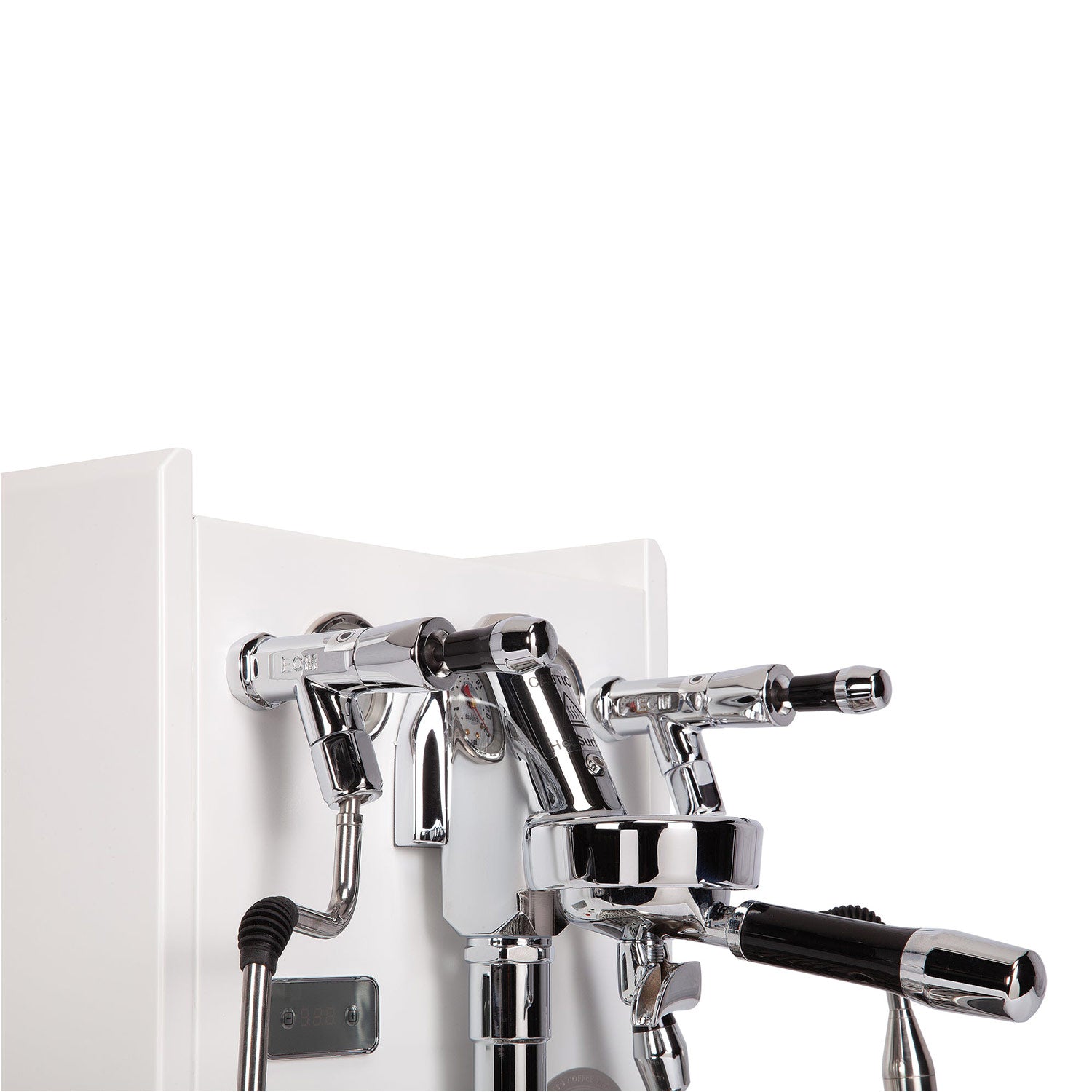 ECM Synchronika Professional Espresso Machine - Premium White Special Edition for Home Baristas & Coffee Shops | Perfect for Espresso, Latte & Cappuccino Making