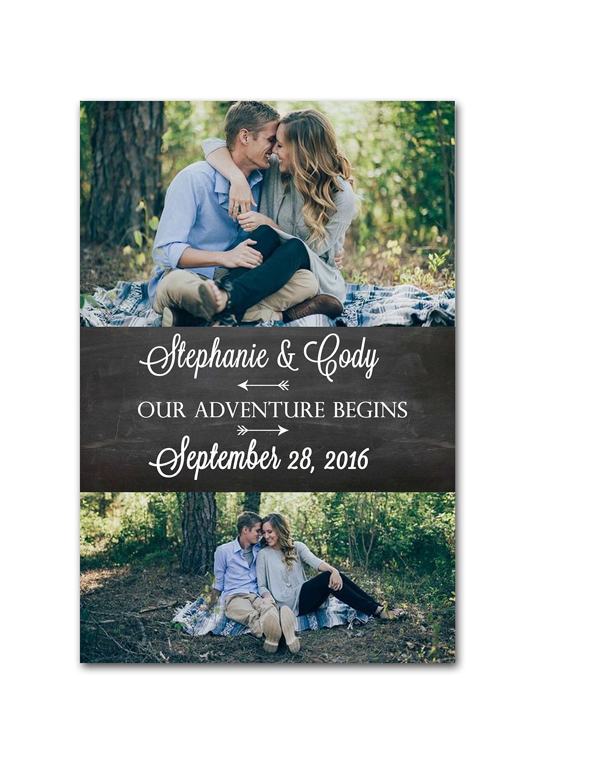 Custom Save the Date Magnets for Weddings - Elegant Wedding Invitation Magnets - Free Shipping - Perfect for Save the Date Cards, Bridal Showers & Anniversary Announcements