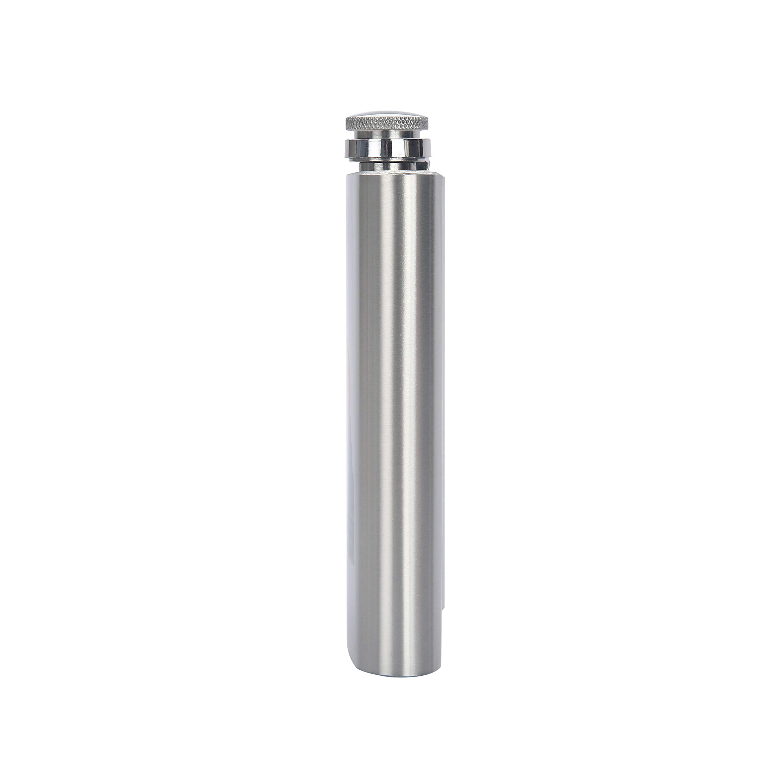 Ozark Trail 7.5oz Stainless Steel Flask with Leak-Proof Attached Cap & Easy-Pour Funnel - Mountain Design Outdoor Flask for Hiking, Camping & Travel