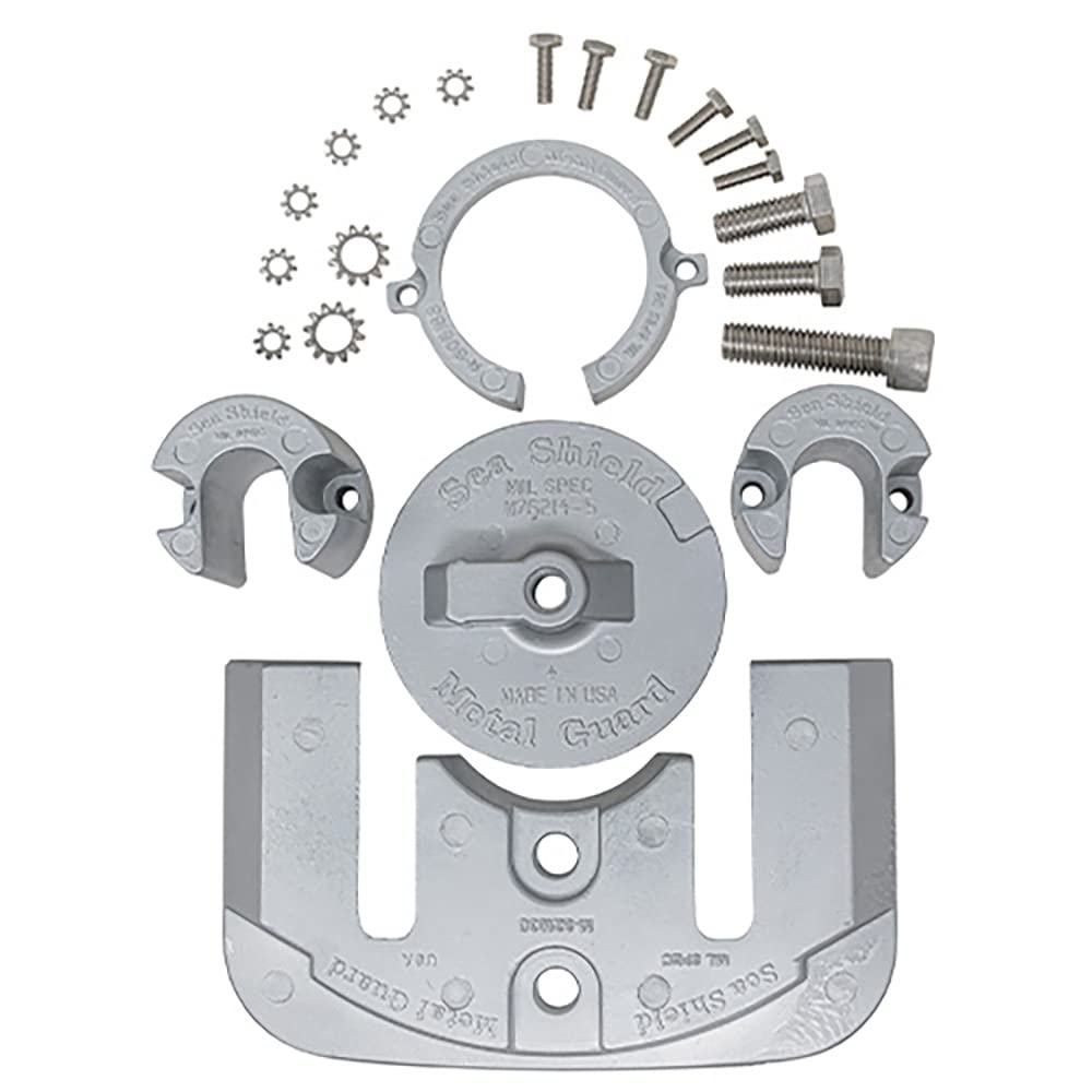Mercruiser Bravo 1 Aluminum Anode Kit - Complete Replacement Kit with Screws for Marine Boat Engine Protection | Saltwater & Freshwater Use