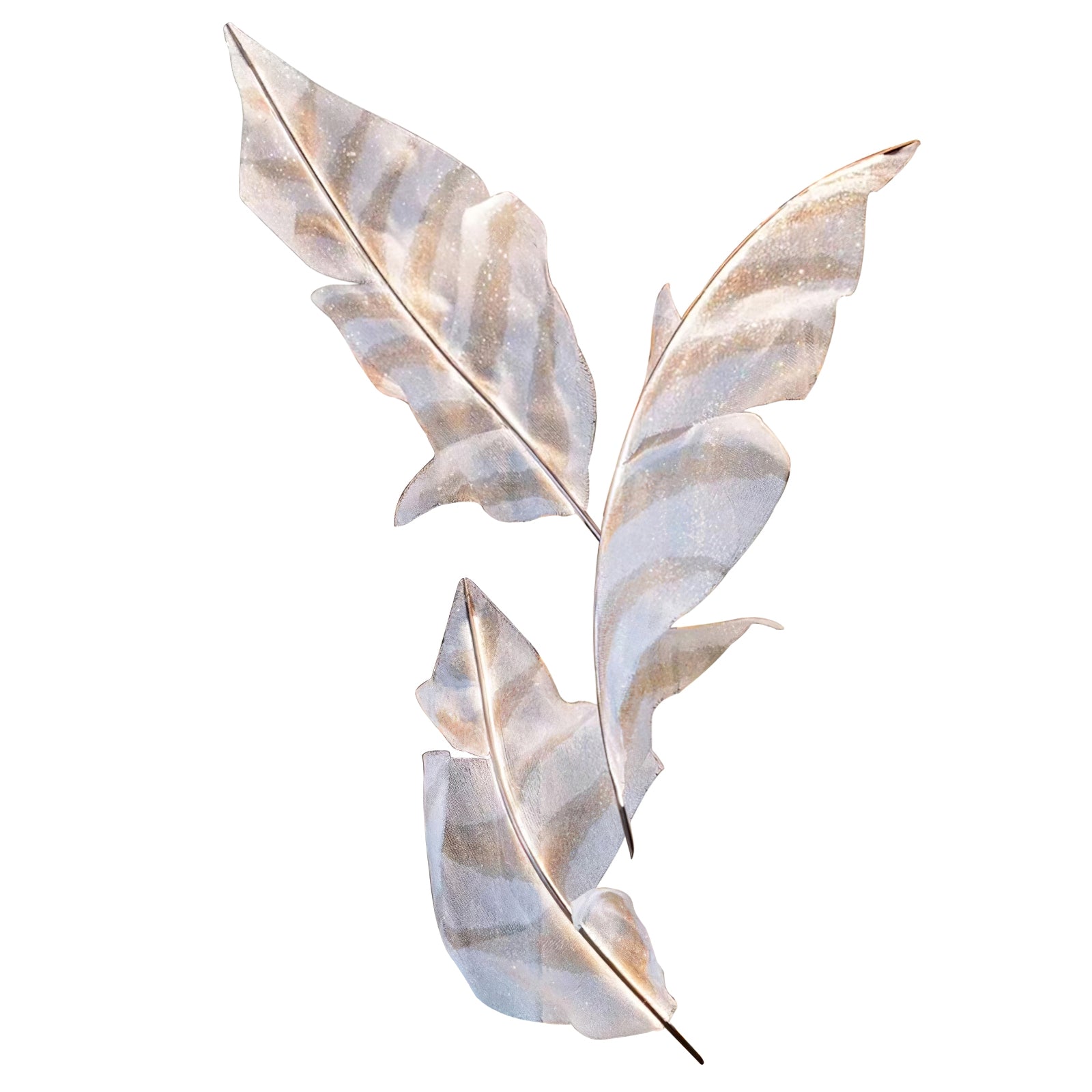 Elegant Falling Leaves Glass Chandelier - Modern Crystal Ceiling Light Fixture for Dining Room, Living Room & Bedroom Decor