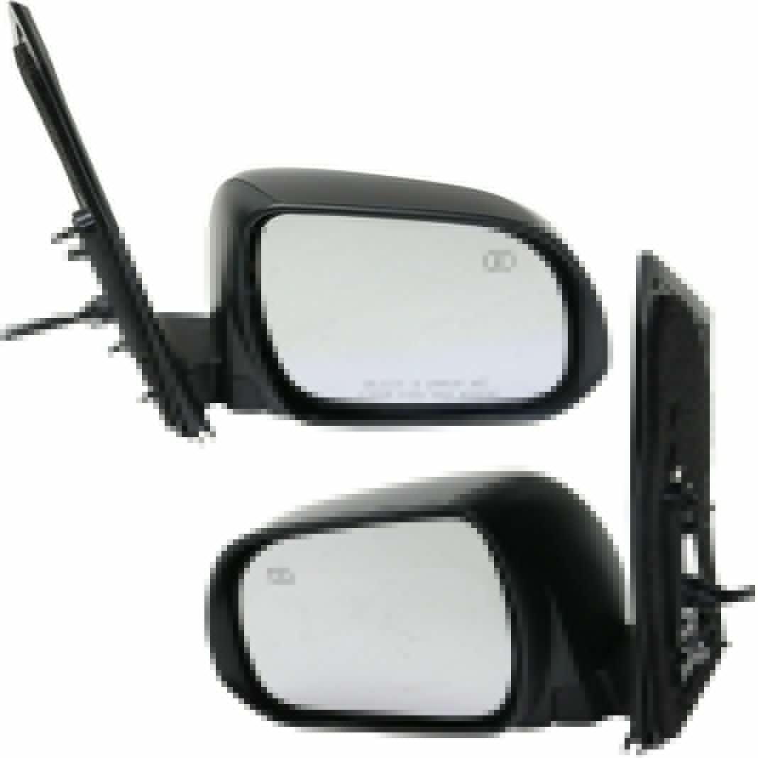2011-2020 Car Heated Side Mirrors Set - 2 Pcs Left & Right Driver Passenger Replacement for Enhanced Visibility in Rain & Winter Driving