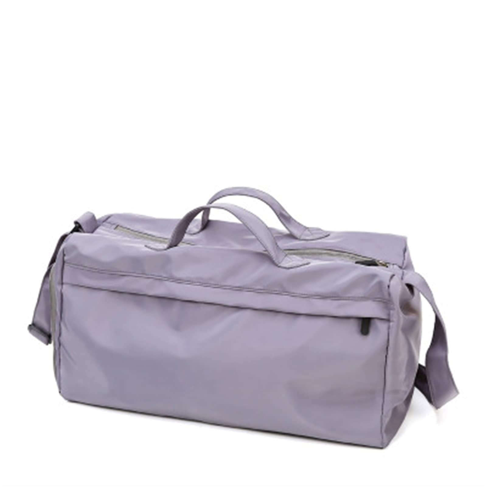 YIKXCF Waterproof Nylon Gym Bag for Men & Women - Durable Sports Training Bag with Shoes Compartment & Yoga Mat Holder - Perfect for Fitness, Travel & Outdoor Activities (Gray)