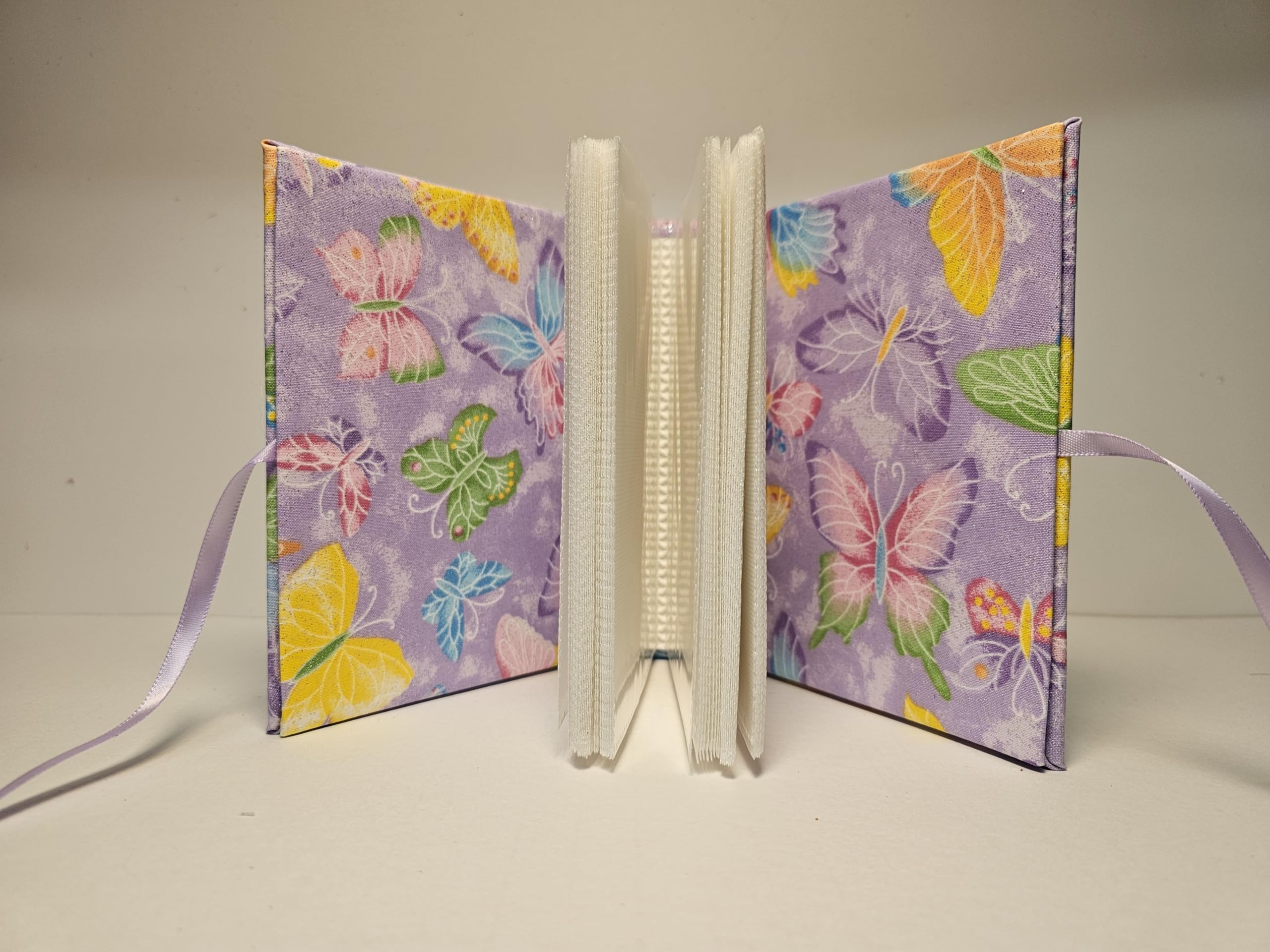 Personalized Baby Photo Album for Girls - Custom Butterfly Design 7x5 Inch Holds 100 4x6 Photos - Perfect for Baby Showers, First Birthday Gifts & Memory Keepsakes