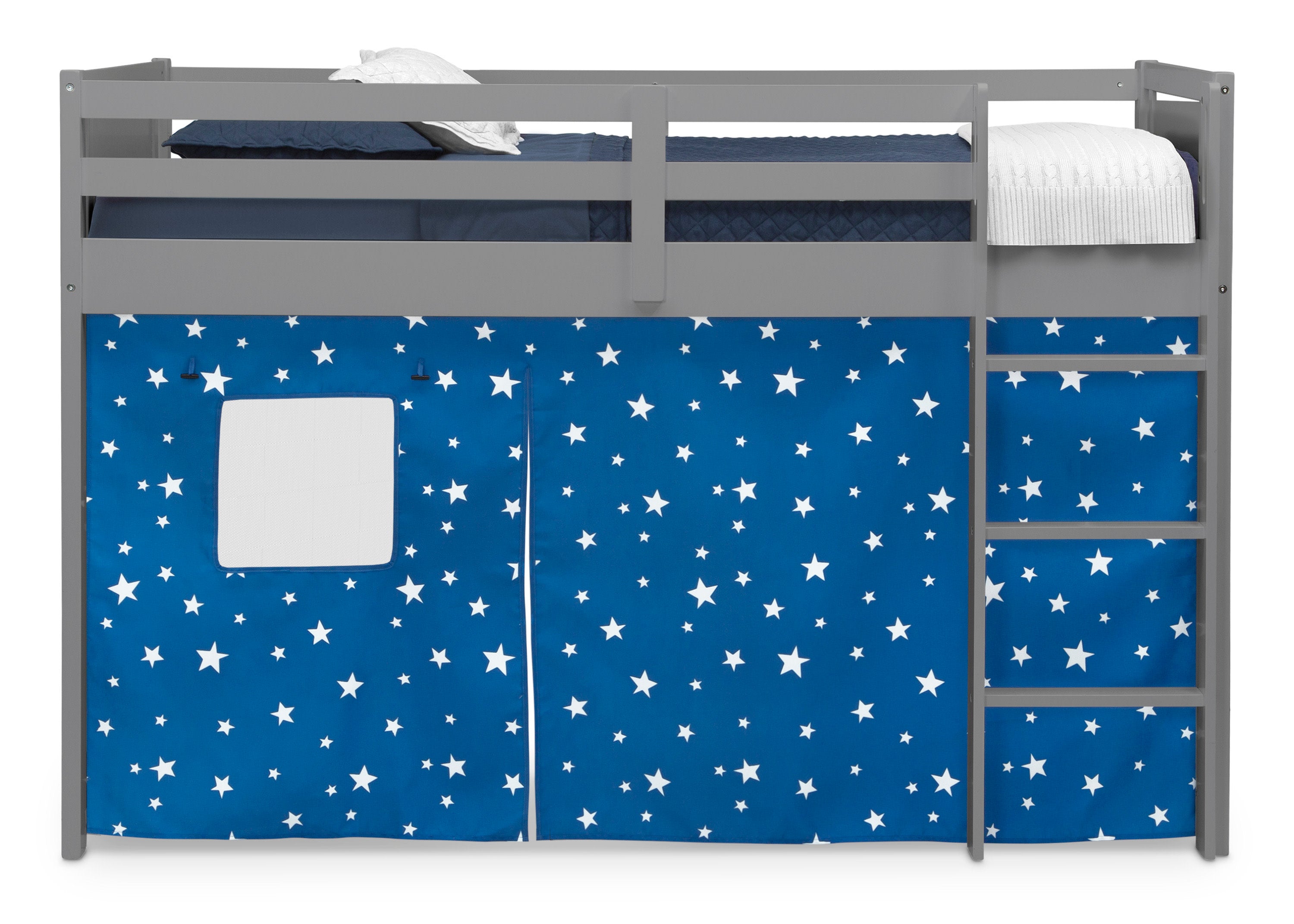 Bed Tent & Curtain Set for Twin Loft or Bunk Bed - Privacy Canopy for Kids & Teens - Perfect for Dorm Rooms, Sleepovers & Small Spaces (Bed Sold Separately)