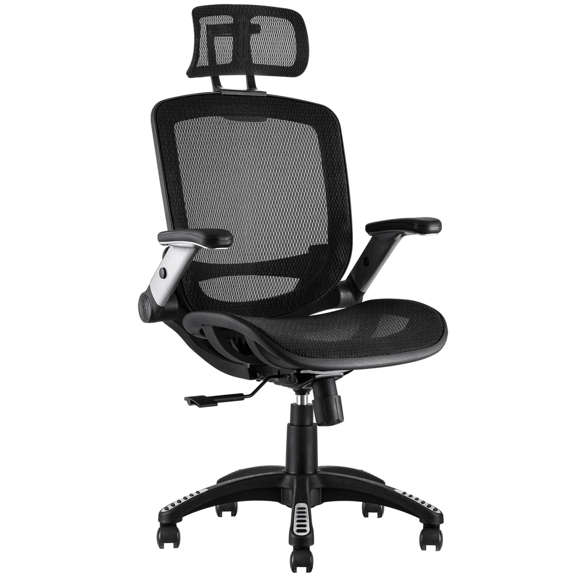 GABRYLLY Ergonomic Office Chair - High Back Mesh Computer Chair with Adjustable Headrest, Lumbar Support & Armrests, 400 lb Weight Capacity, 90-120° Reclining, Soft Seat Cushion - Perfect for Home Office, Gaming & Long Work Sessions