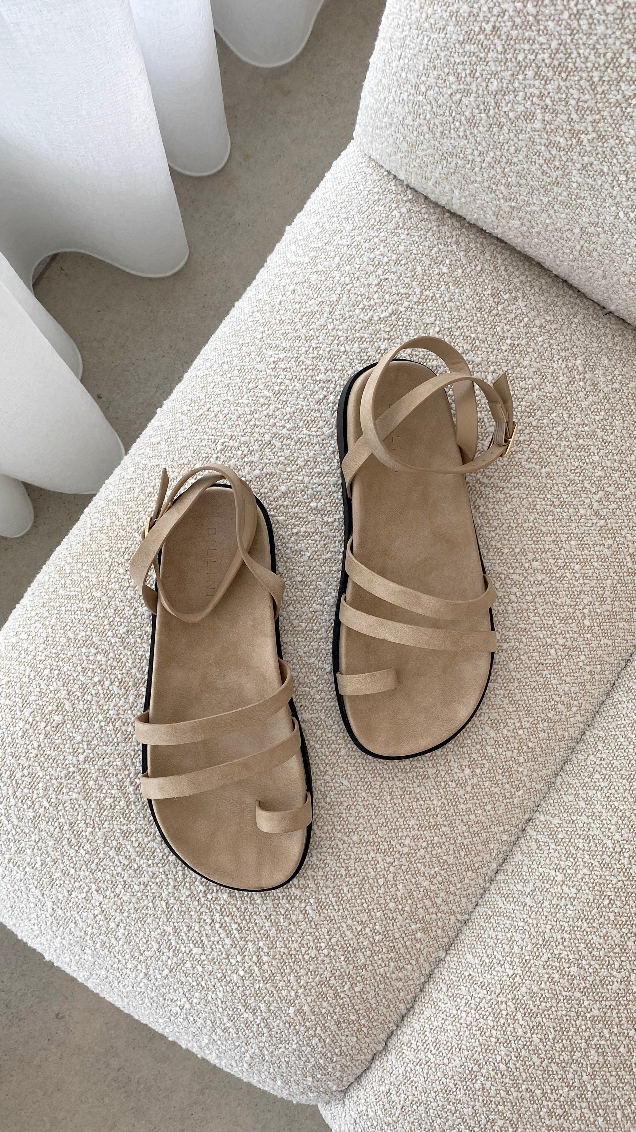 Astrid Women's Taupe Nubuck Sandals - Comfortable Casual Summer Shoes for Beach, Walking & Outdoor Activities