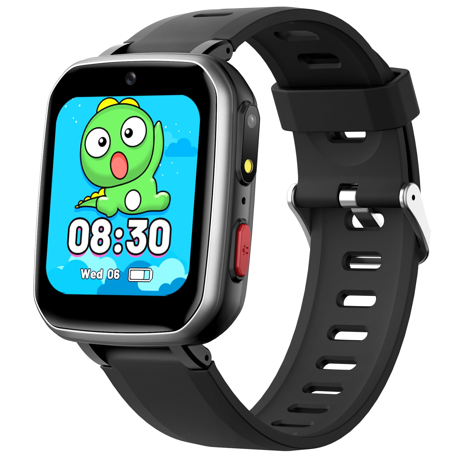 Kids Smart Watch for Boys & Girls Ages 6-12 - 15 Educational Games, Video Camera, Music Player, Pedometer & Flashlight | Learning Electronic Toy with Touch Screen | Perfect Birthday Gift for Kids (Black) - Ideal for School, Playtime & Outdoor Activities