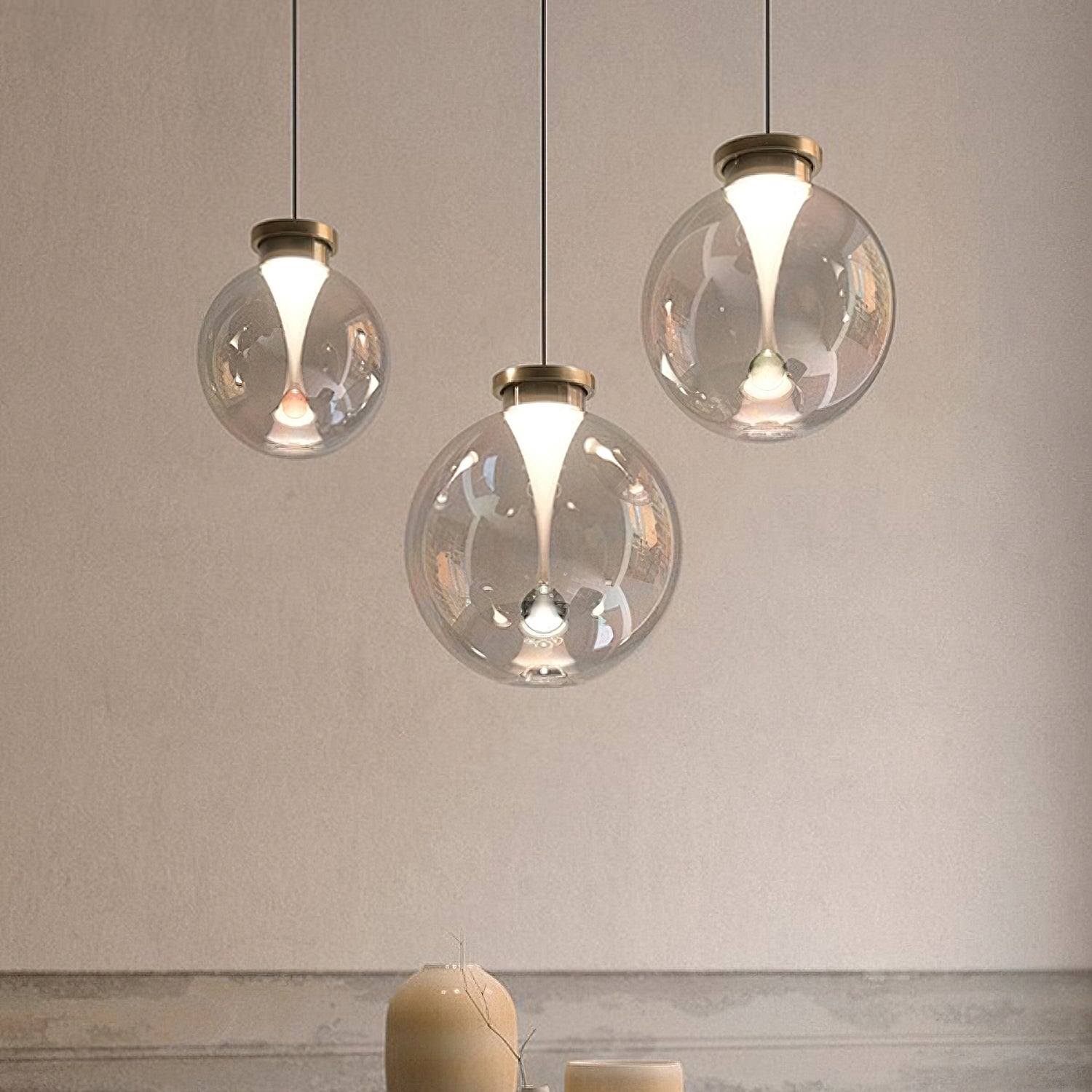 Verve Modern Pendant Light - Sleek Hanging Ceiling Fixture for Kitchen Island, Dining Room & Bedroom Lighting | Adjustable Height, Energy Efficient LED Bulb Compatible