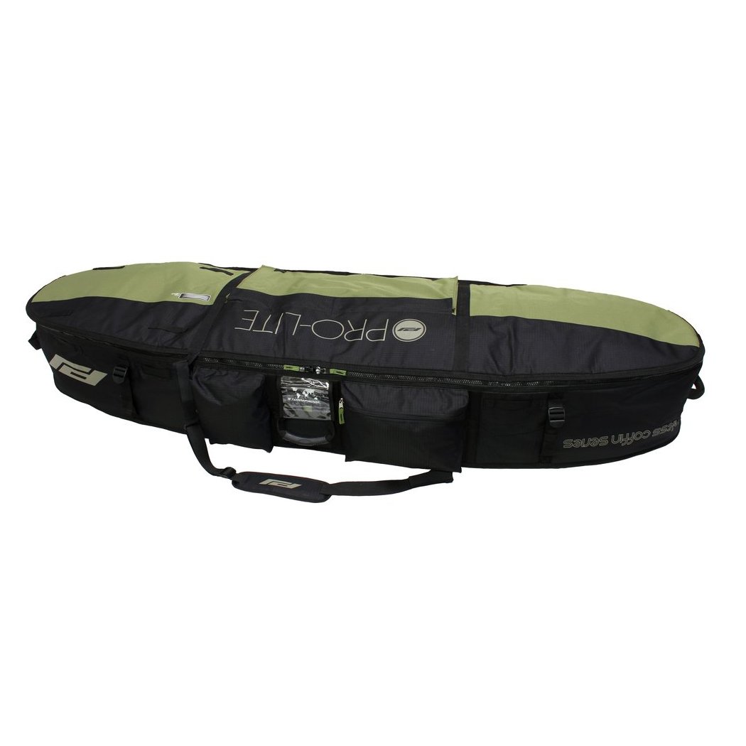 Premium Finless Coffin Surfboard Travel Bag for 3-4 Boards - Durable Triple/Quad Board Carrier for Surf Trips & Air Travel - Perfect for Surfers, Beach Vacations & Wave Adventures