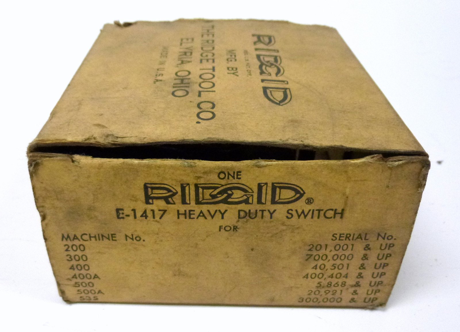 RIDGID 44505 E 1417 Replacement Switch - Compatible with RIDGID Tools - Perfect for Power Tool Repairs & Maintenance