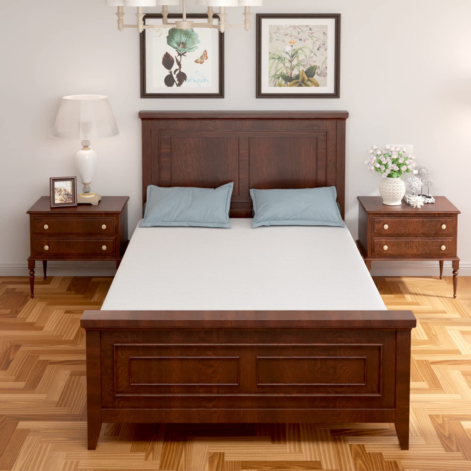 6 Inch Green Tea Gel Memory Foam Mattress - Medium Firm, CertiPUR-US Certified for Cooling Sleep