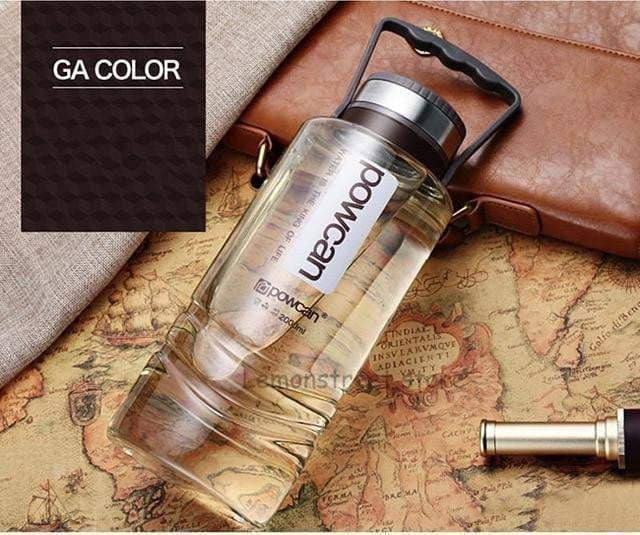 POWCAN Large Capacity Water Bottle 1000ML 1500ML 2000ML - BPA Free, Leak Proof, Sport & Outdoor Water Bottle for Hiking, Gym, Camping, and Travel