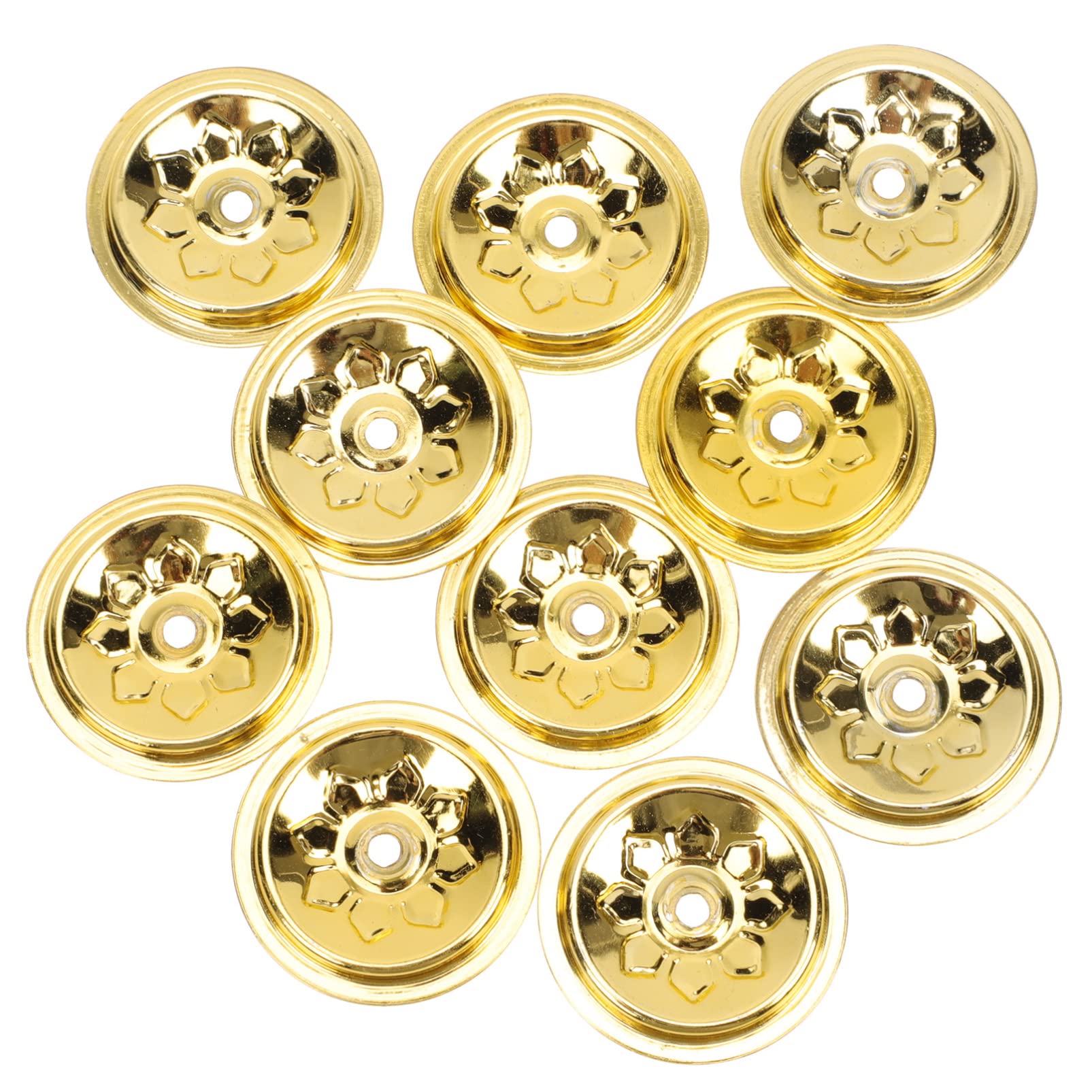 10pcs Butter Lamp Holders for Buddha Oil Lamps - Floating Wick Holders with Lotus Design - Buddhist Altar Accessories for Meditation, Prayer & Home Decoration