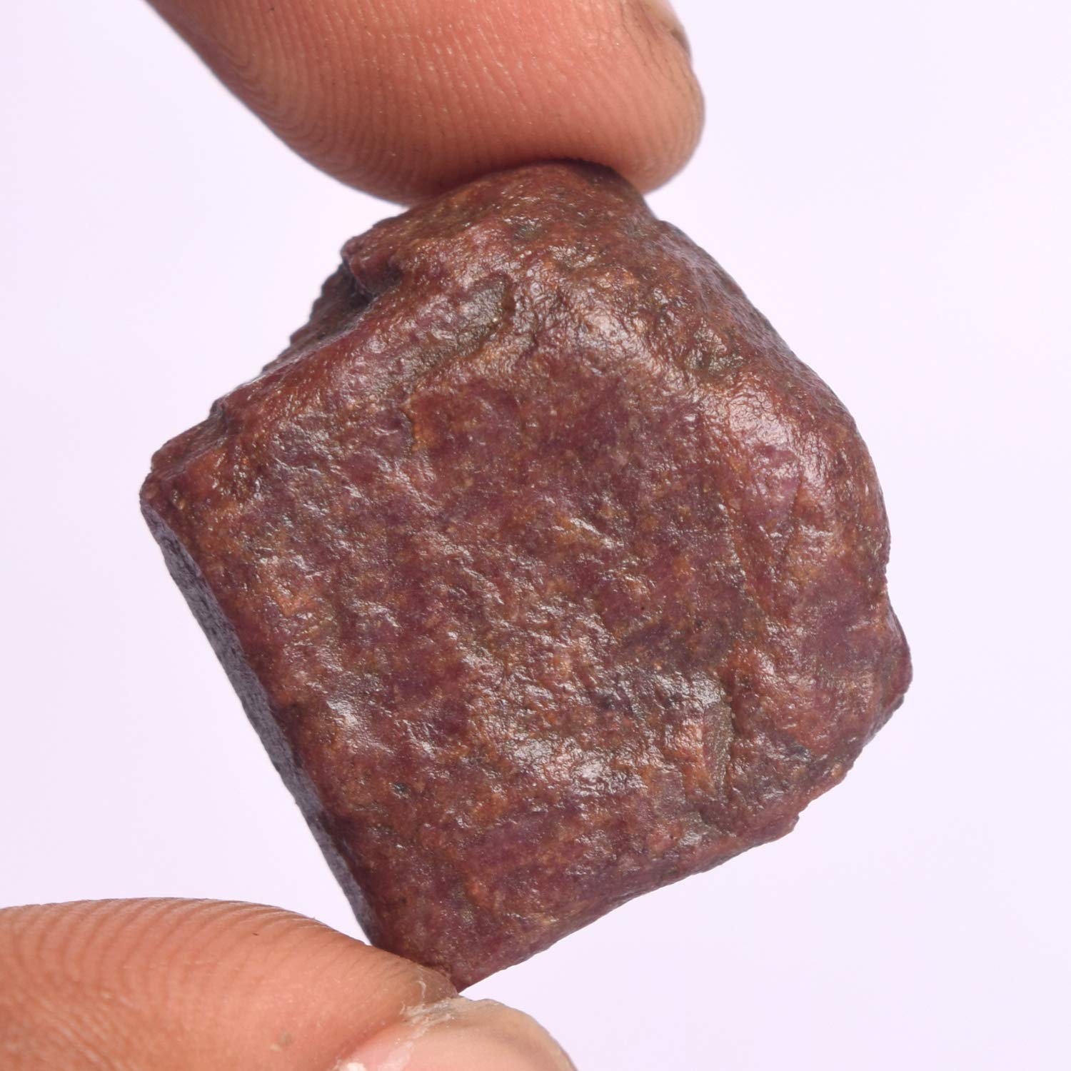 GEMHUB 65.50 Ct Natural Raw Red Star Ruby Healing Crystal - Uncut Rough Schorl Stone for Meditation, Chakra Balancing & Energy Healing