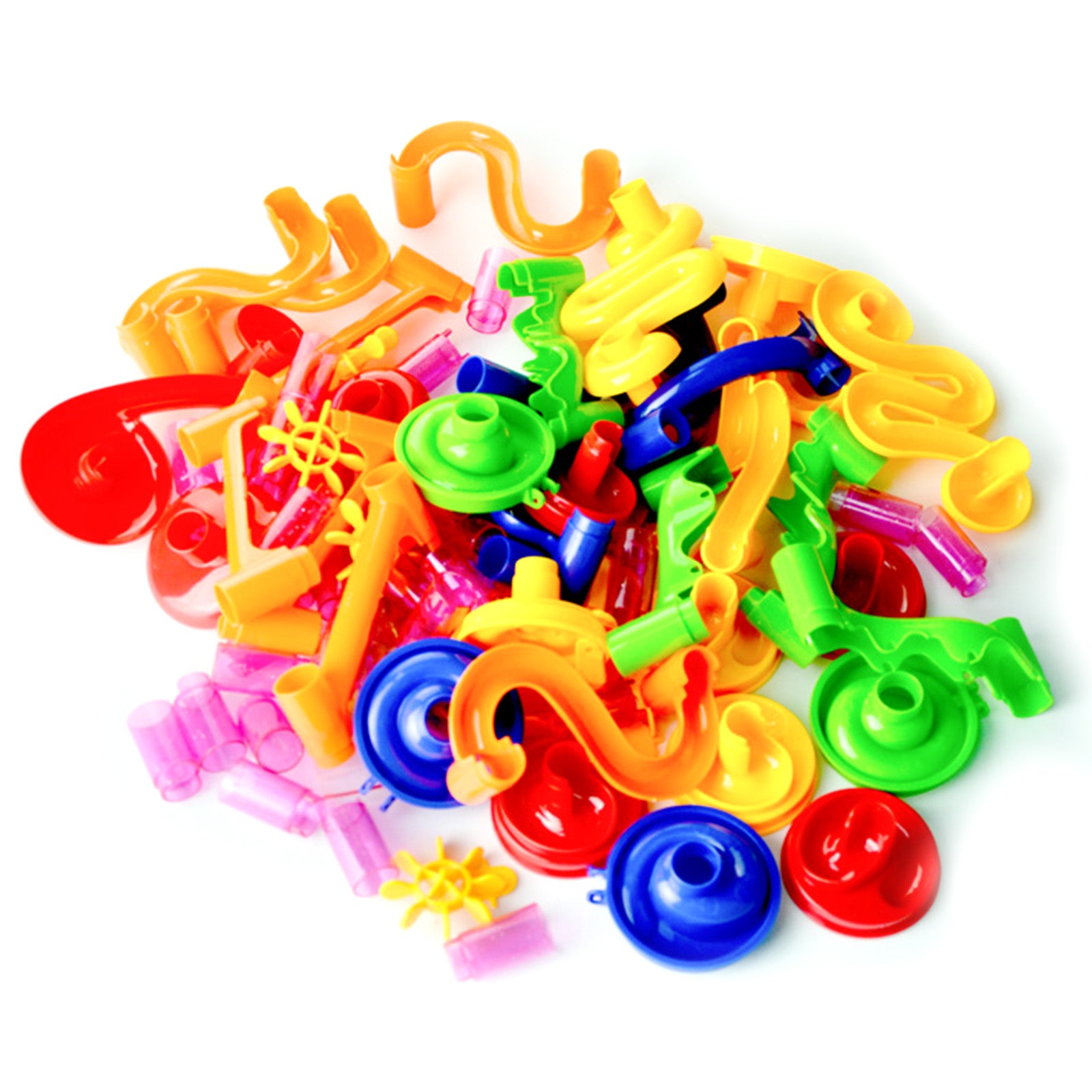 105pcs Kids Marble Run Race Track Set - STEM Educational Building Blocks Construction Toy for Boys & Girls - Perfect for Indoor Play, Birthday Gifts & Classroom Activities