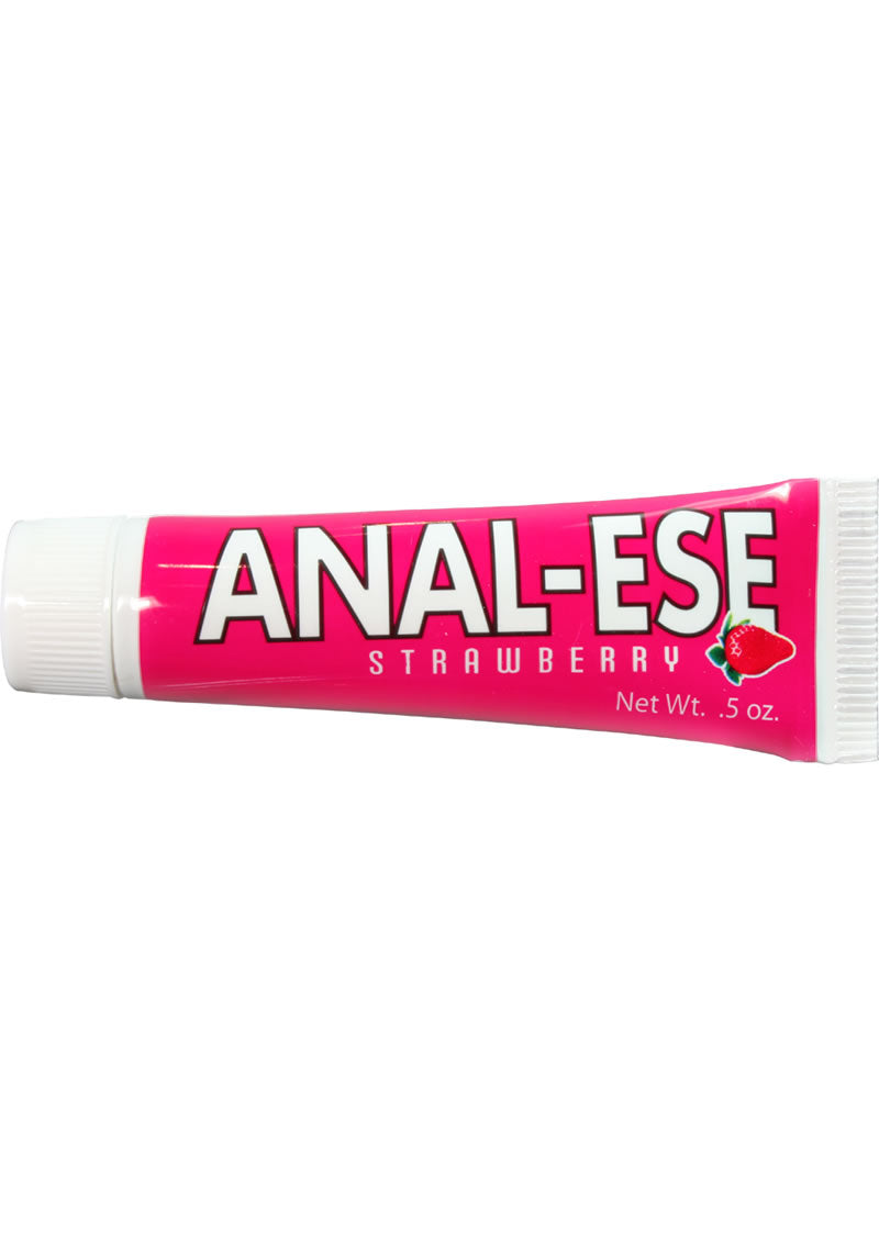 Anal Numbing Cream for Pain Relief - Strawberry Flavored Desensitizing Gel (0.5oz) - Perfect for Anal Play, Waxing & Tattoo Aftercare