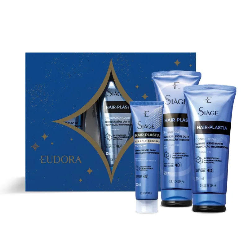 Eudora Hair Plastia Treatment Kit - Deep Conditioning Hair Repair for Dry, Damaged Hair - At-Home Salon Quality Hair Care for Smooth, Shiny Locks (Perfect for Post-Color, Heat Styling & Daily Nourishment)