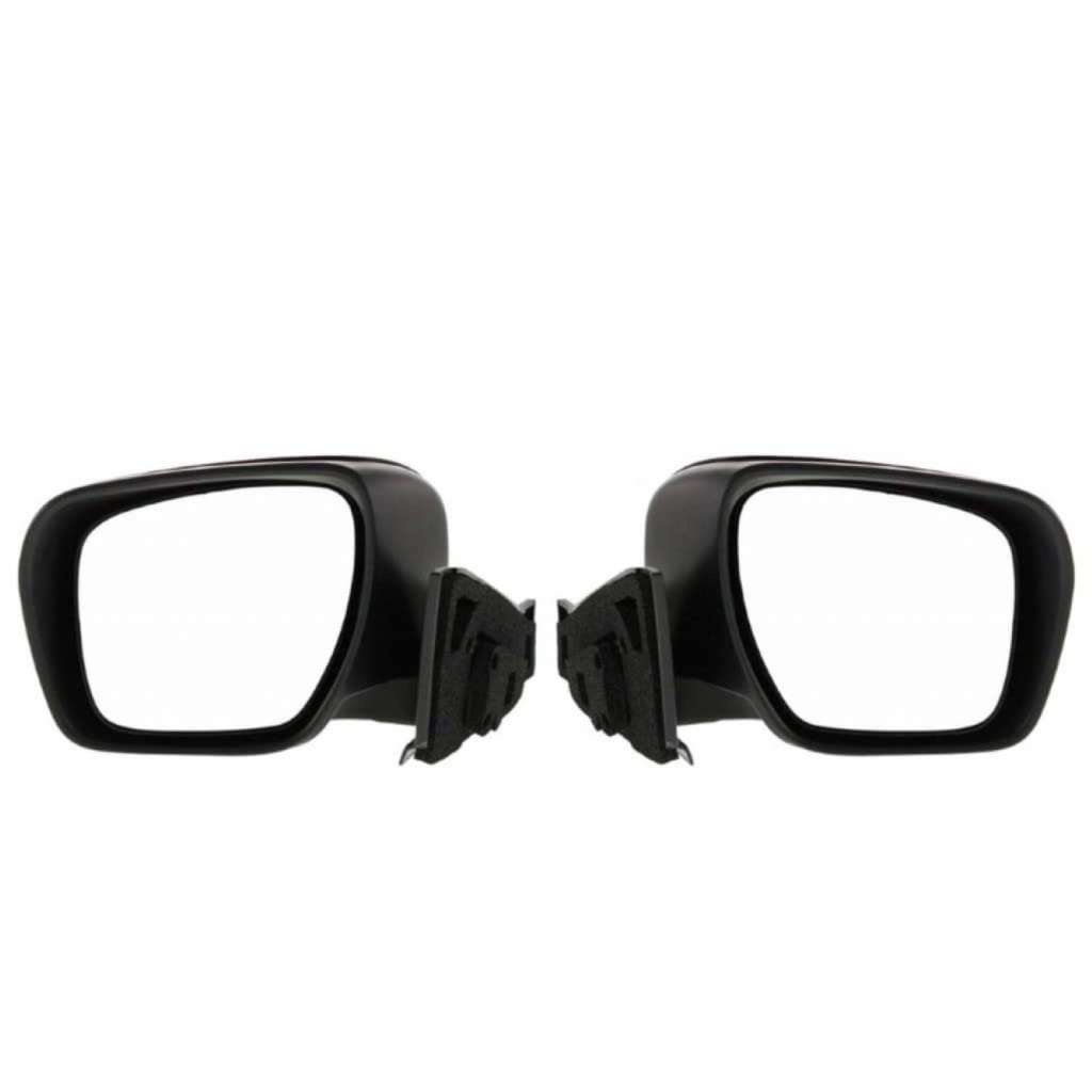 2006-2010 Mazda 5 Power Folding Side Mirrors Pair - Driver & Passenger Side Non-Heated Smooth Black Replacement (MA1320149/MA1321149, CC4369180E/CC4369120D) - Perfect for Parking in Tight Spaces & Enhanced Visibility
