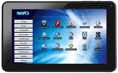 Kaser Net'sGo3 8GB Tablet - 10.1 Inch Android Tablet with Quad-Core Processor, HD Display, WiFi, Bluetooth - Perfect for Work, Study, and Entertainment