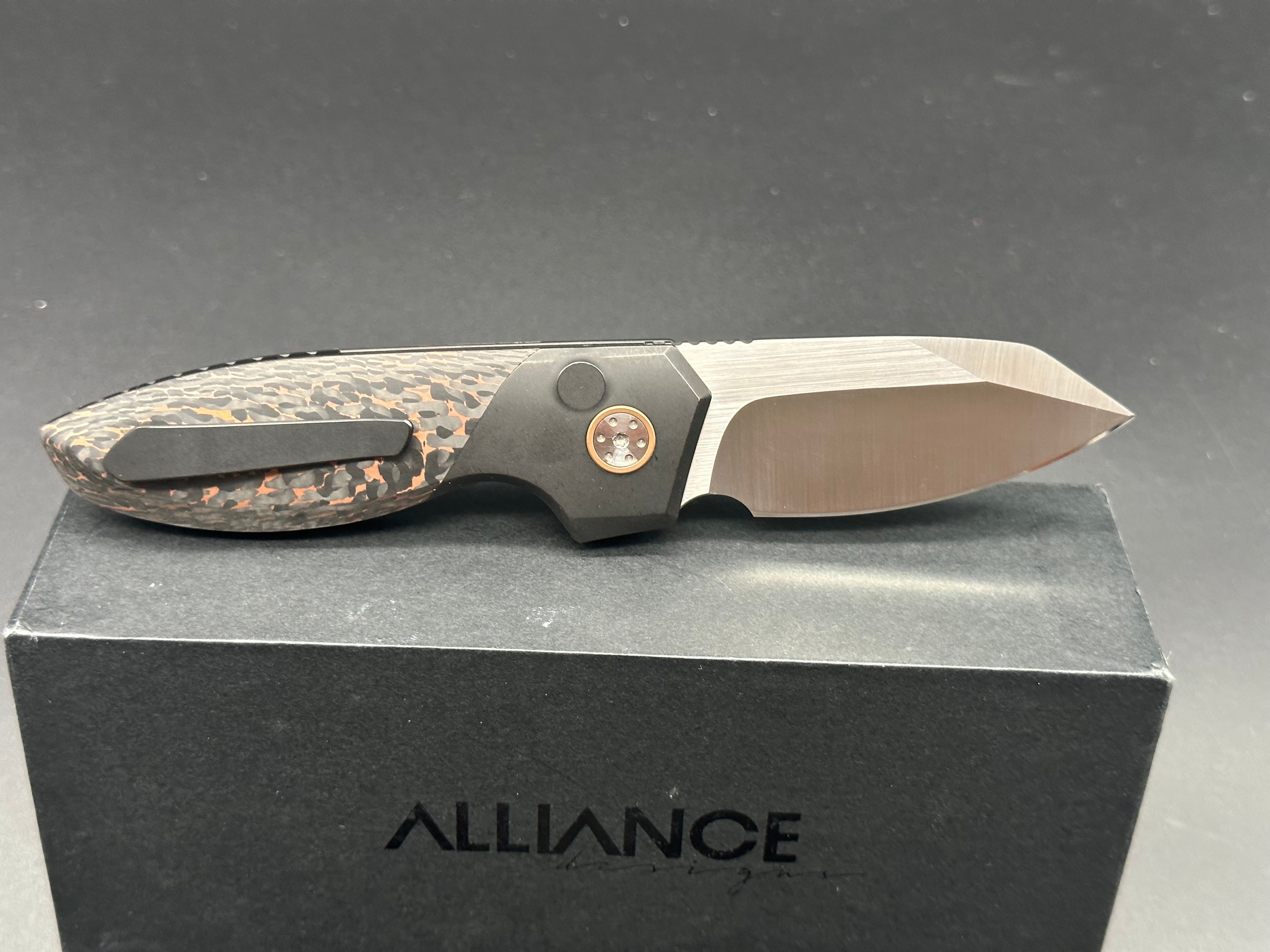 Alliance Design Mini Slim Pickins Copperhead Edition - Compact Everyday Carry Knife for Outdoor, Camping & Survival | Premium Copperhead Design