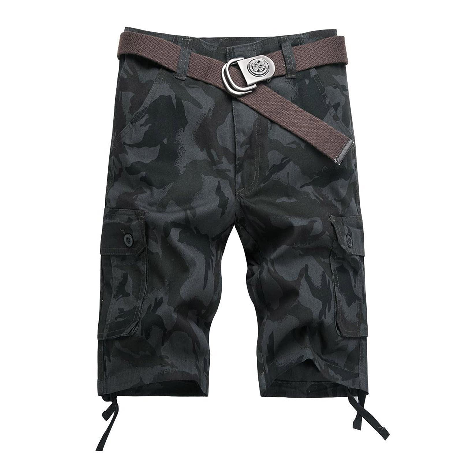 **Men's Casual Workout Shorts - Comfortable Camouflage Outdoor Shorts for Gym, Running & Hiking**