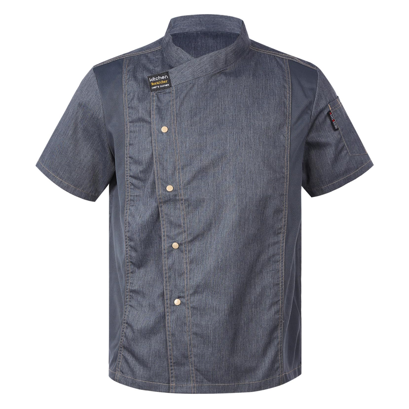 Professional Unisex Short Sleeve Chef Coat - Breathable Kitchen Uniform for Men & Women | Perfect for Restaurants, Cooking Classes & Culinary Professionals