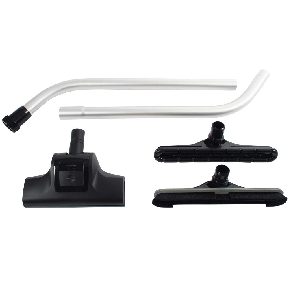 Cen-Tec Systems 94445 Universal Vacuum Attachment Kit - 2-Piece S Wand & Air Turbine Nozzle for Backpack Vacuums (Black) | Perfect for Home Cleaning, Car Detailing & Commercial Use