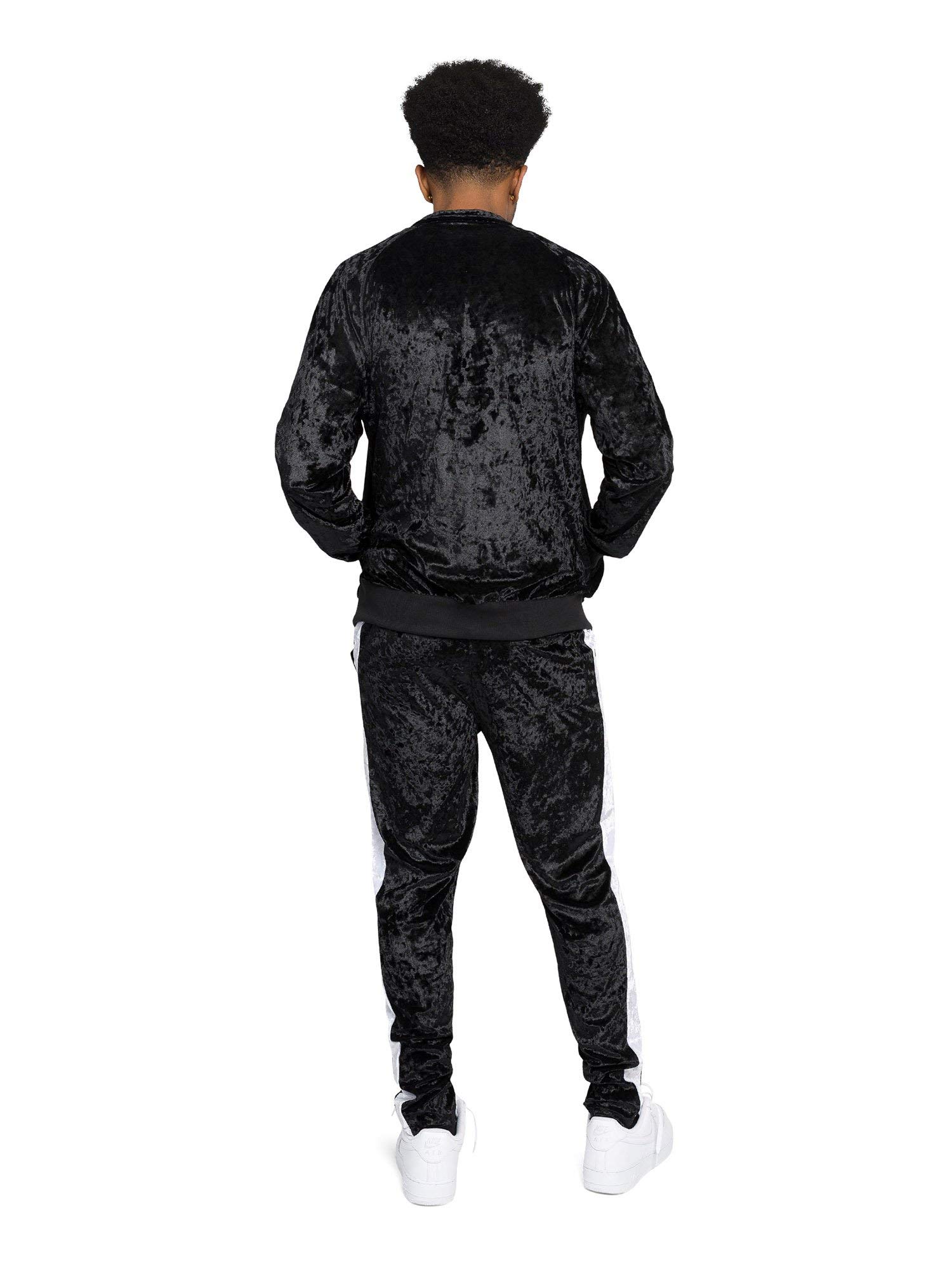 Premium G-Style USA Men's Velour Tracksuit Set - Soft Velvet Jogger & Hoodie Outfit for Gym, Lounge & Streetwear | Comfortable Casual Wear for Workout, Travel & Home Relaxation