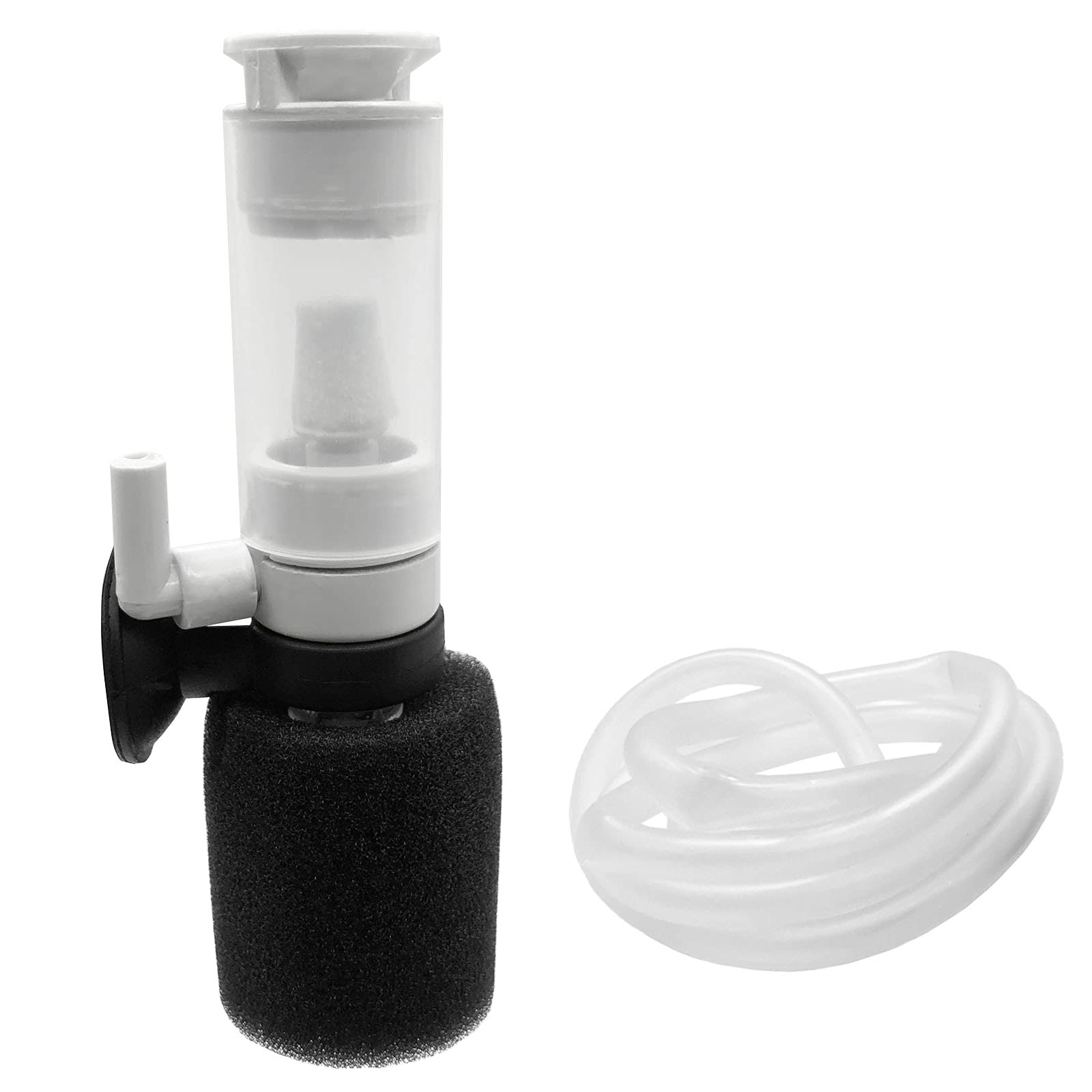 Ultra Quiet Mini Sponge Fish Tank Filter - 3-in-1 Biochemical Sponge Water Cleaner & Air Pump for Small Aquariums - Perfect for Betta Tanks, Nano Aquariums, and Fish Breeding Tanks
