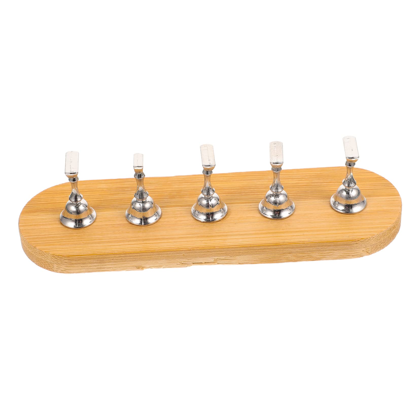 Beavorty Magnetic Nail Display Stand - 1 Set Silver Manicure Practice Tray for False Nails, Nail Embellishments & Nail Art - Perfect for Salon Practice, Nail Tech Training & Home Nail Art Display
