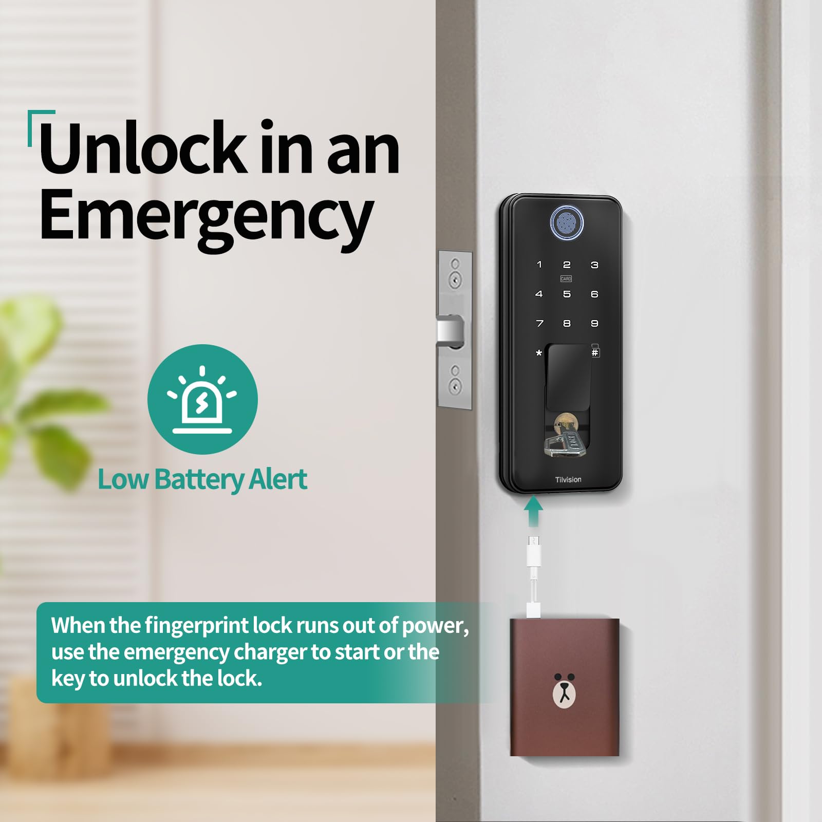 WiFi Smart Door Lock with Keyless Entry & App Control - Auto Lock, IP65 Waterproof, Touchscreen Keypad & Fingerprint Scanner - Secure Smart Deadbolt for Front Doors, Homes & Offices - Perfect for Vacation Rentals & Smart Home Automation