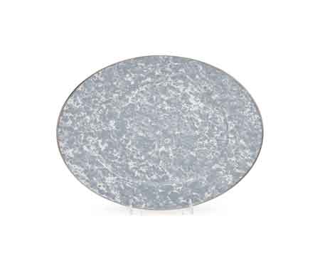 Elegant Gray Swirl Oval Serving Platter - Perfect for Dinner Parties, Appetizers & Holiday Entertaining